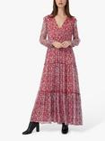 Great Plains Cala Floral Maxi Dress, Scarlet/Multi