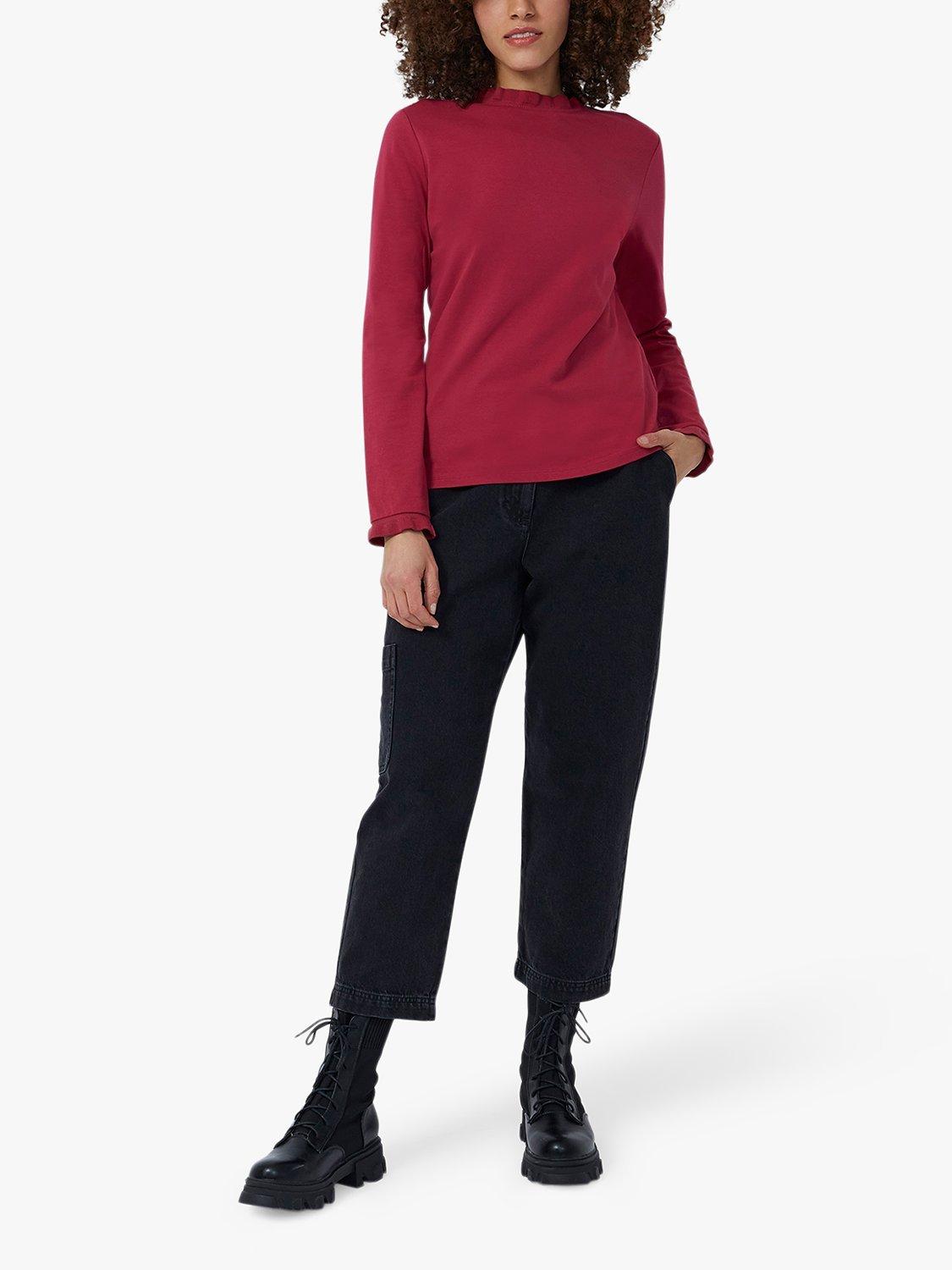Great Plains Frill Detail Organic Cotton Jersey Top