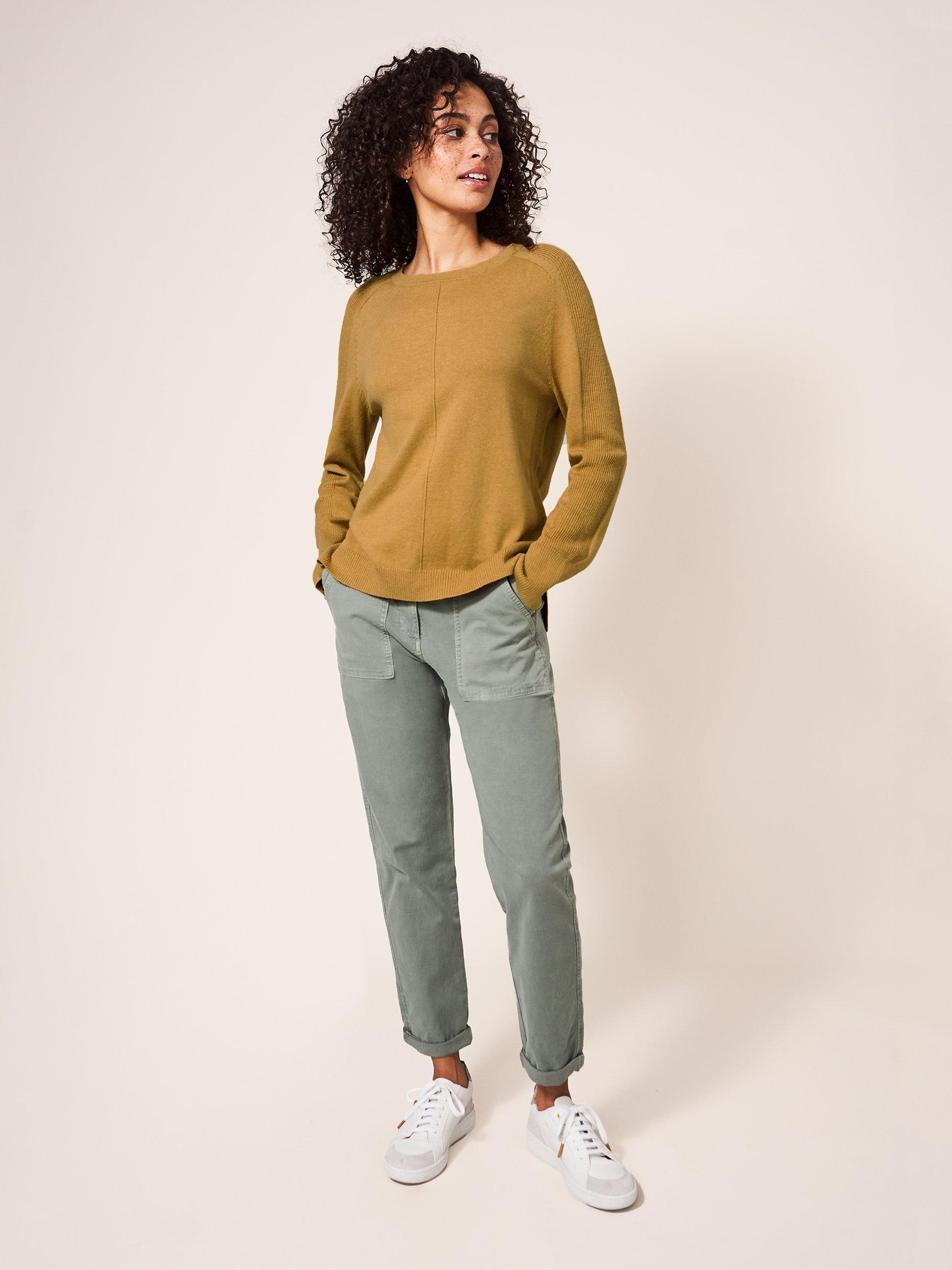 White Stuff Urban Crew Neck Jumper, Yellow