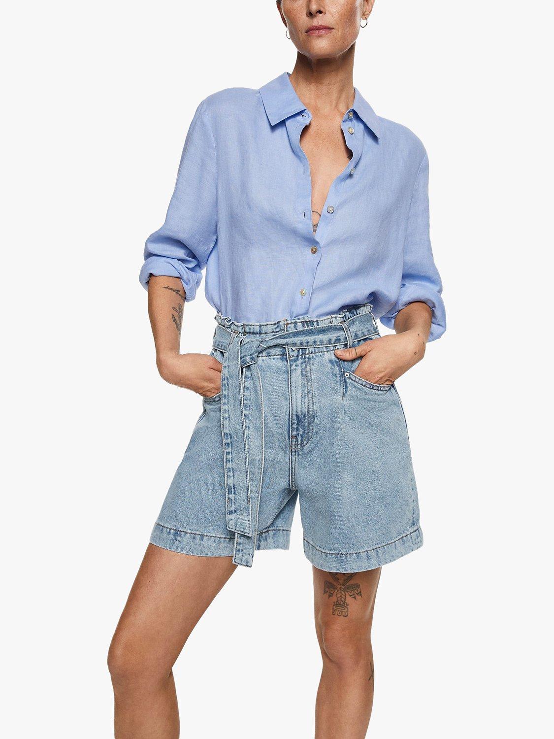 Mango Ares Shorts, Open Blue