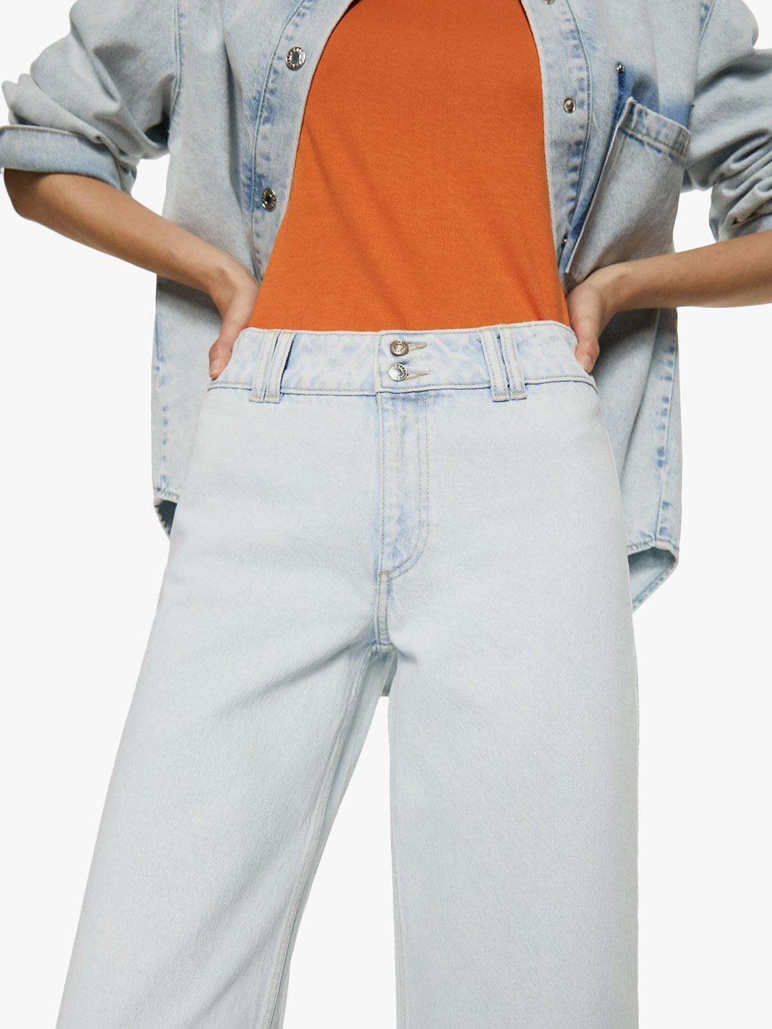Mango Culotte Wide Leg Jeans