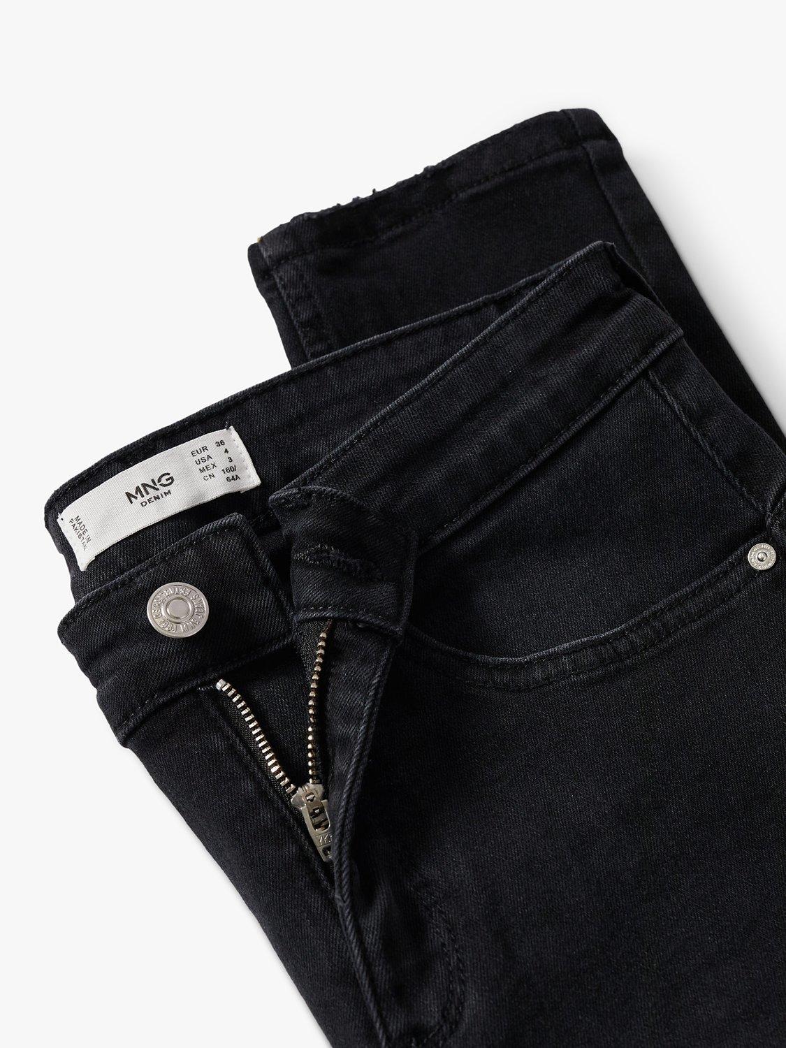 Product image 8 of 9, which shows Mango Push Up Skinny Jeans, Black, 8