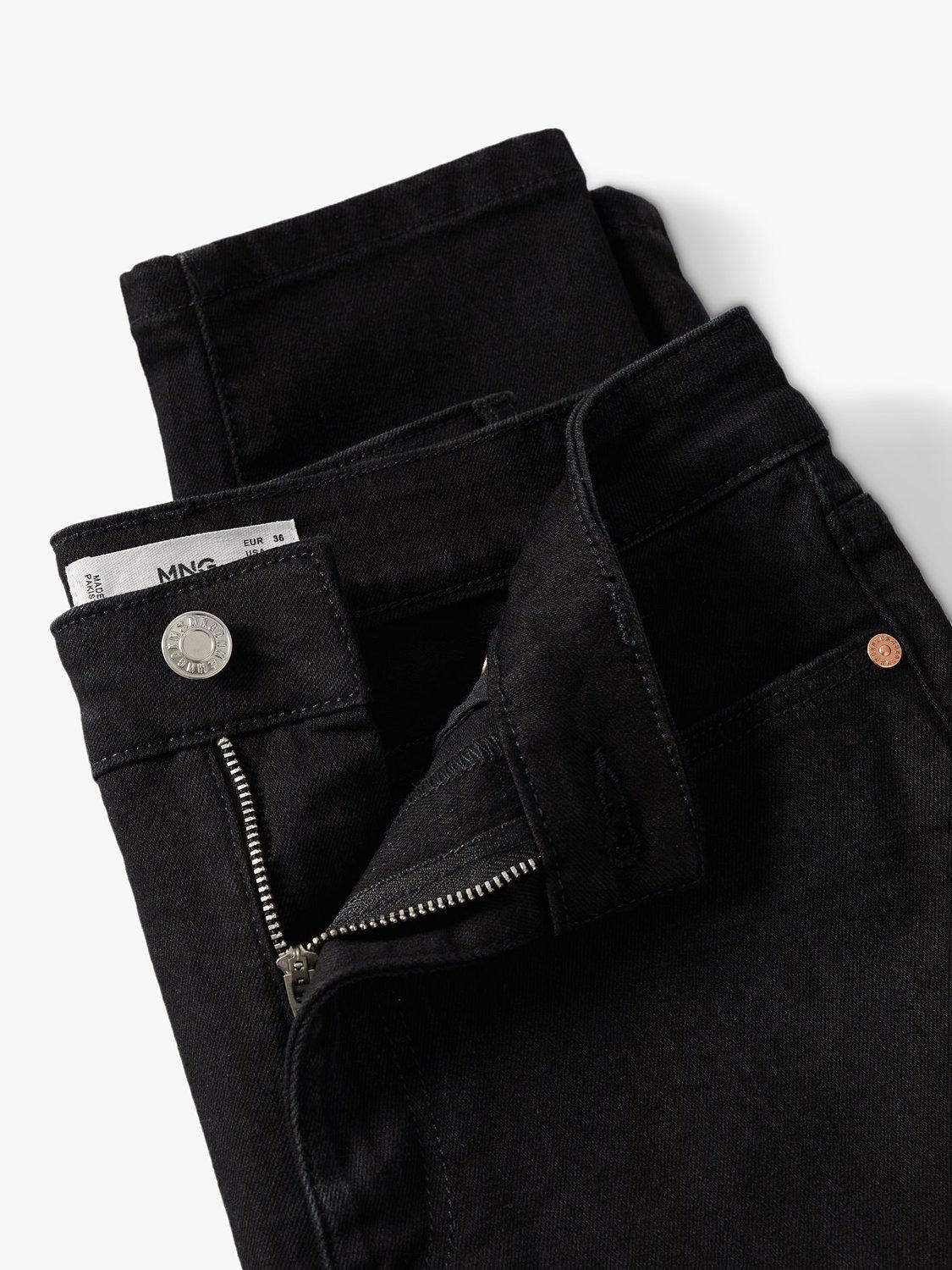 Product image 8 of 9, which shows Mango Anne High Waist Skinny Jeans, Black, 10
