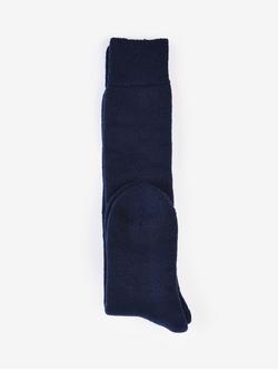 Barbour Wool Blend Wellington Knee Socks - view 2, Navy