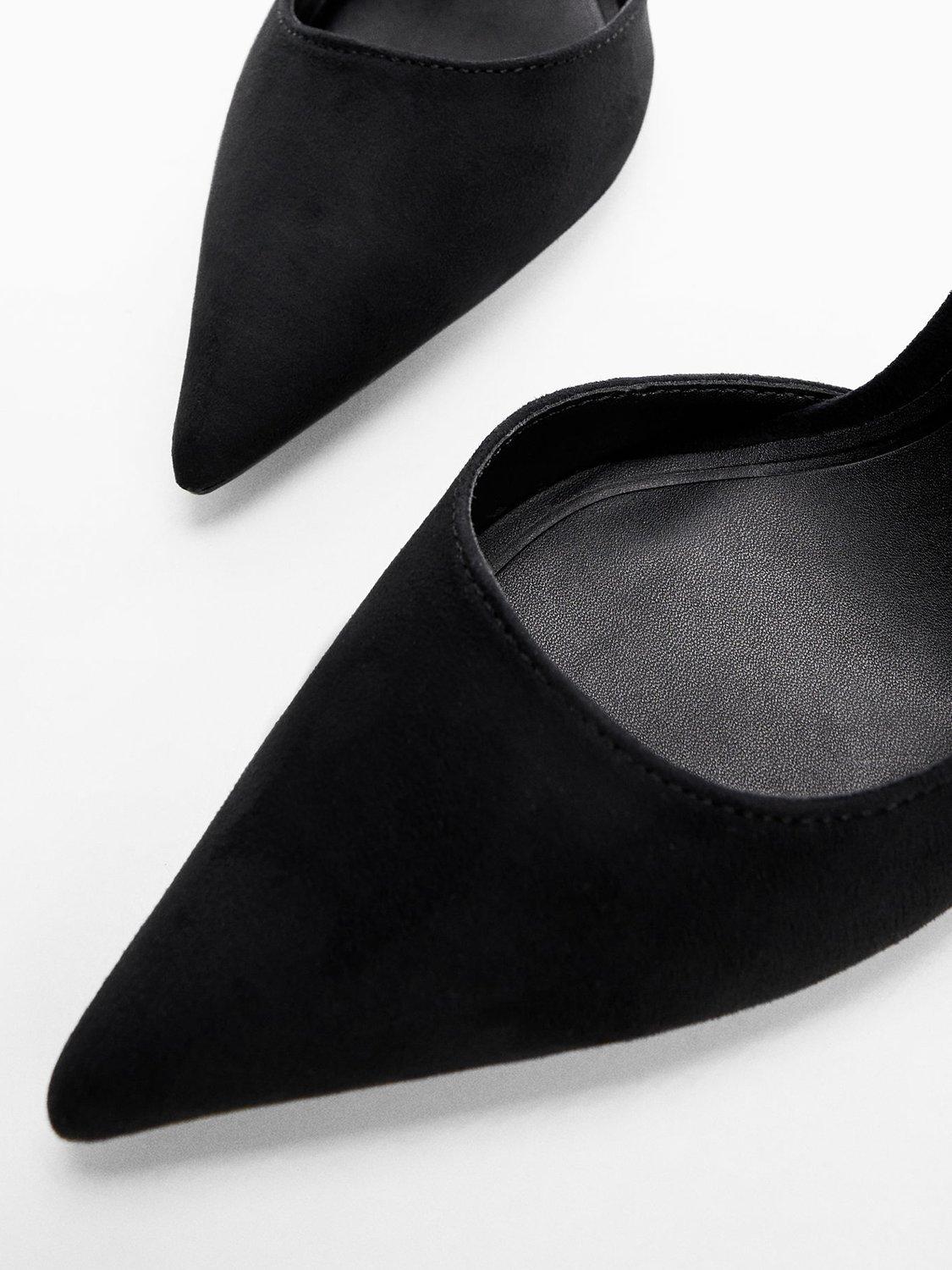 Product image 1 of 6, which shows Mango Audrey Stiletto Heel Court Shoes, Black, 2