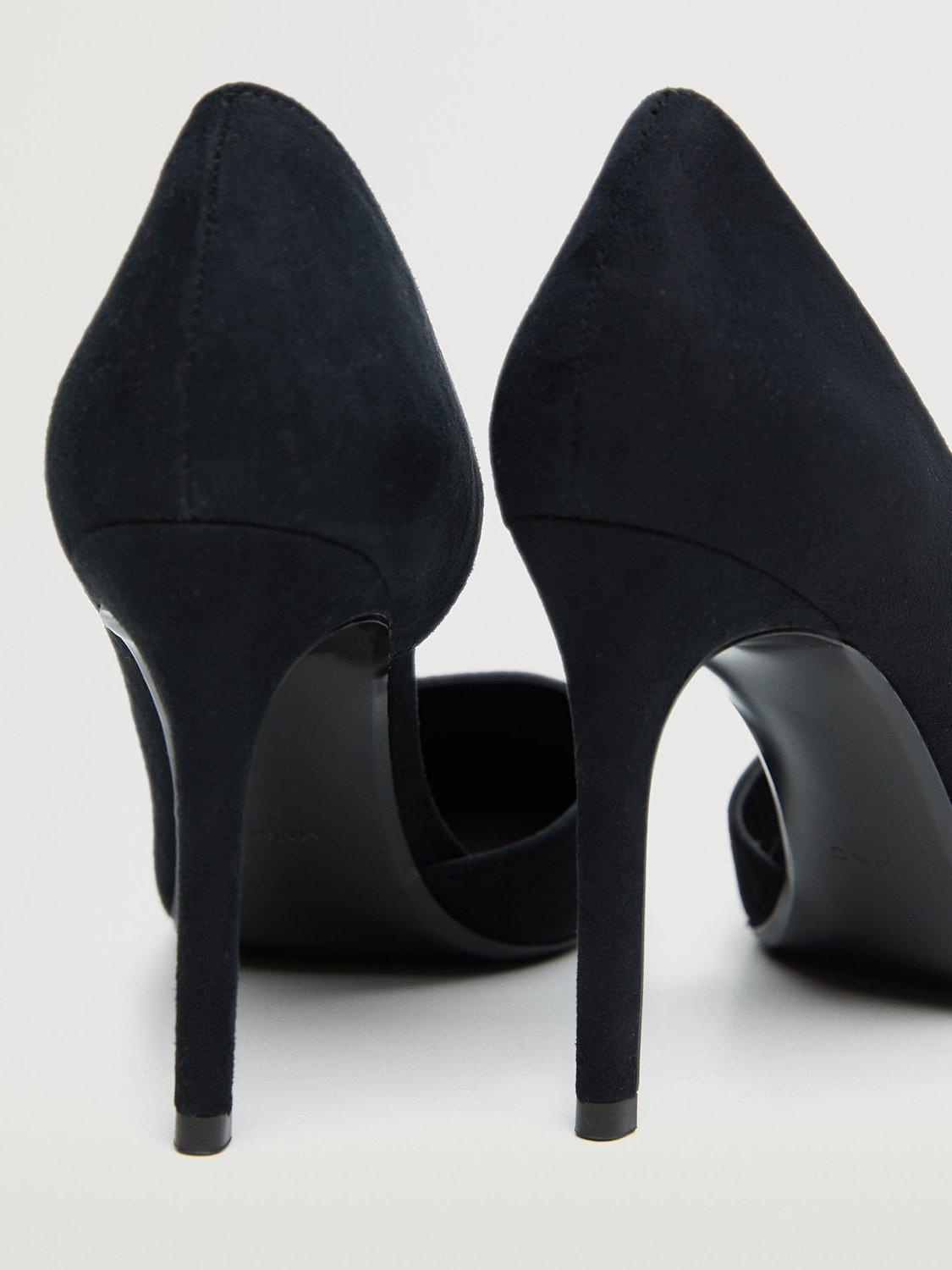 Product image 4 of 6, which shows Mango Audrey Stiletto Heel Court Shoes, Black, 2
