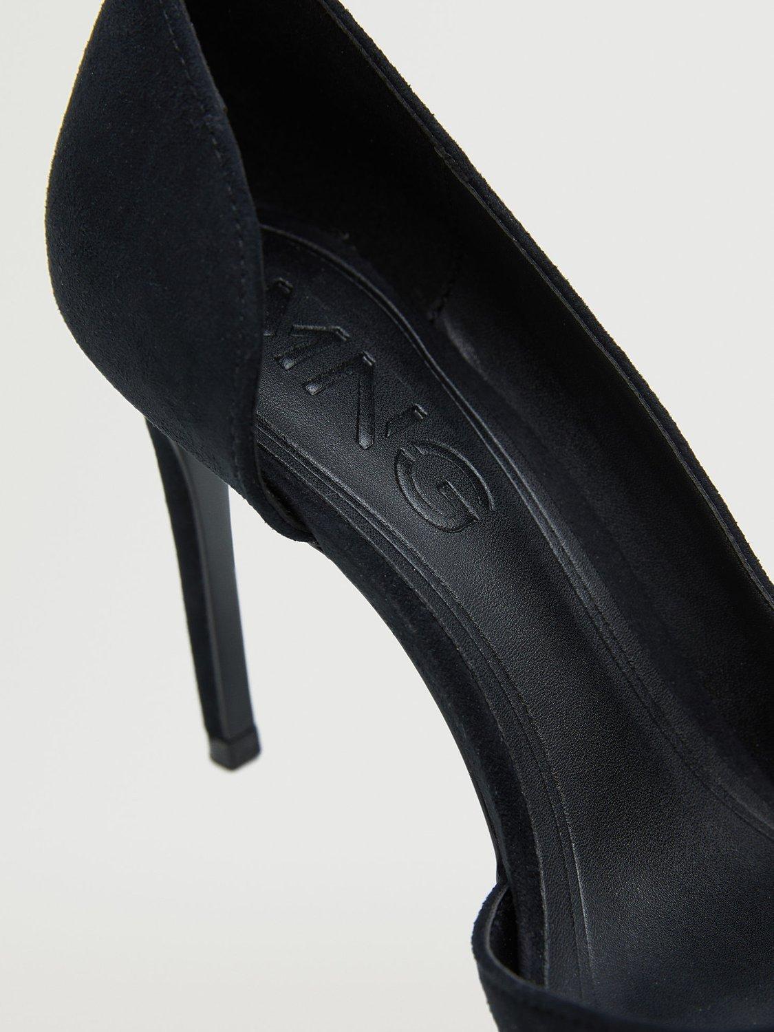 Product image 5 of 6, which shows Mango Audrey Stiletto Heel Court Shoes, Black, 2