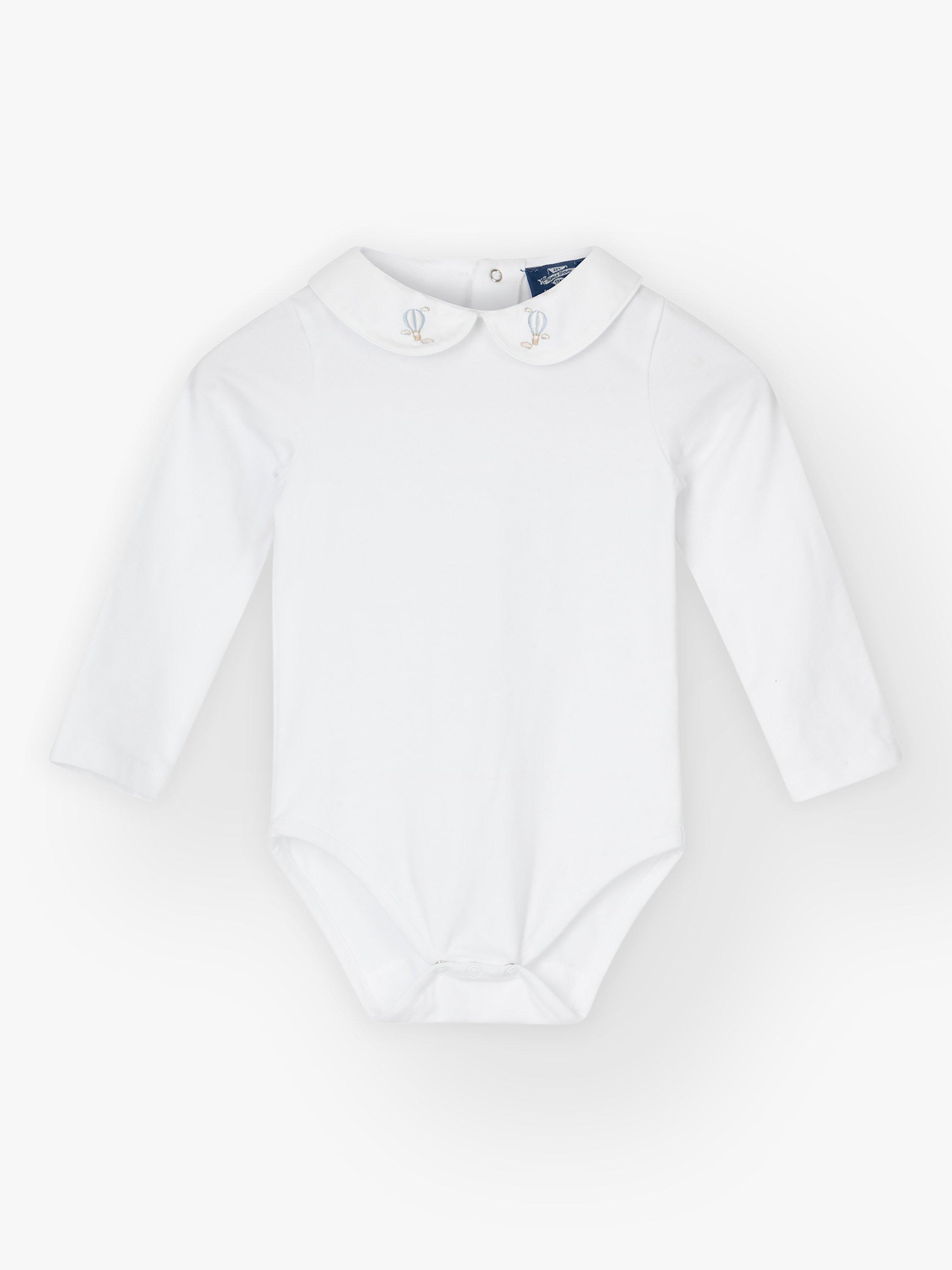 Trotters Baby Milo Balloon Jersey Bodysuit, White