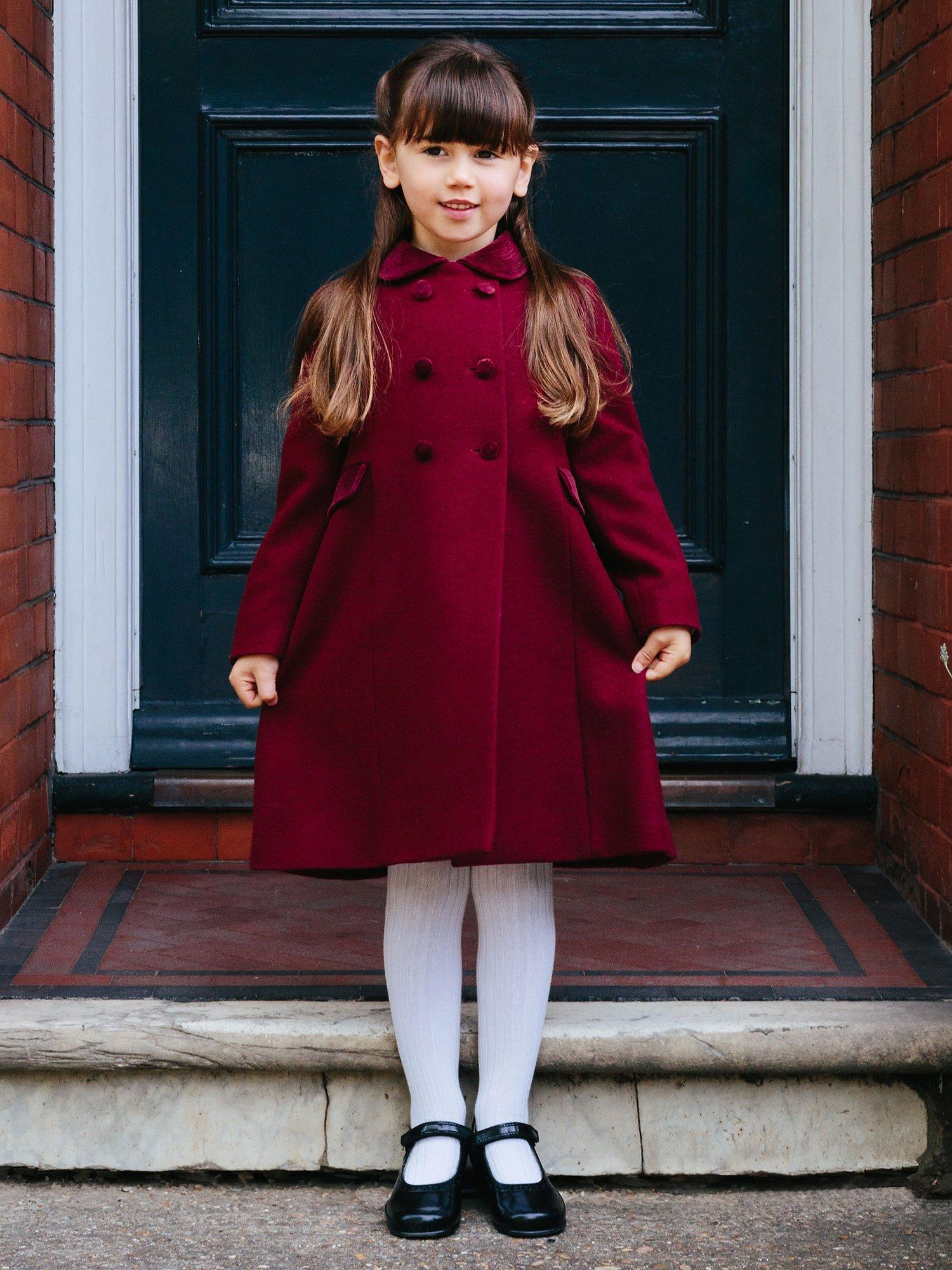 Girls burgundy coat online