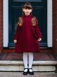 Trotters Kids' Classic Double Breasted Coat, Burgundy