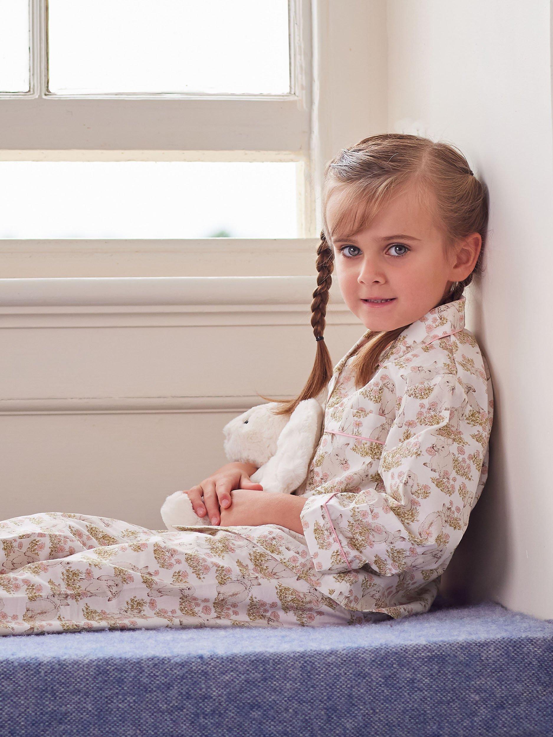 Trotters Original Pyjama Company Kids' Lola Bunny Pyjama Set, White/Pink
