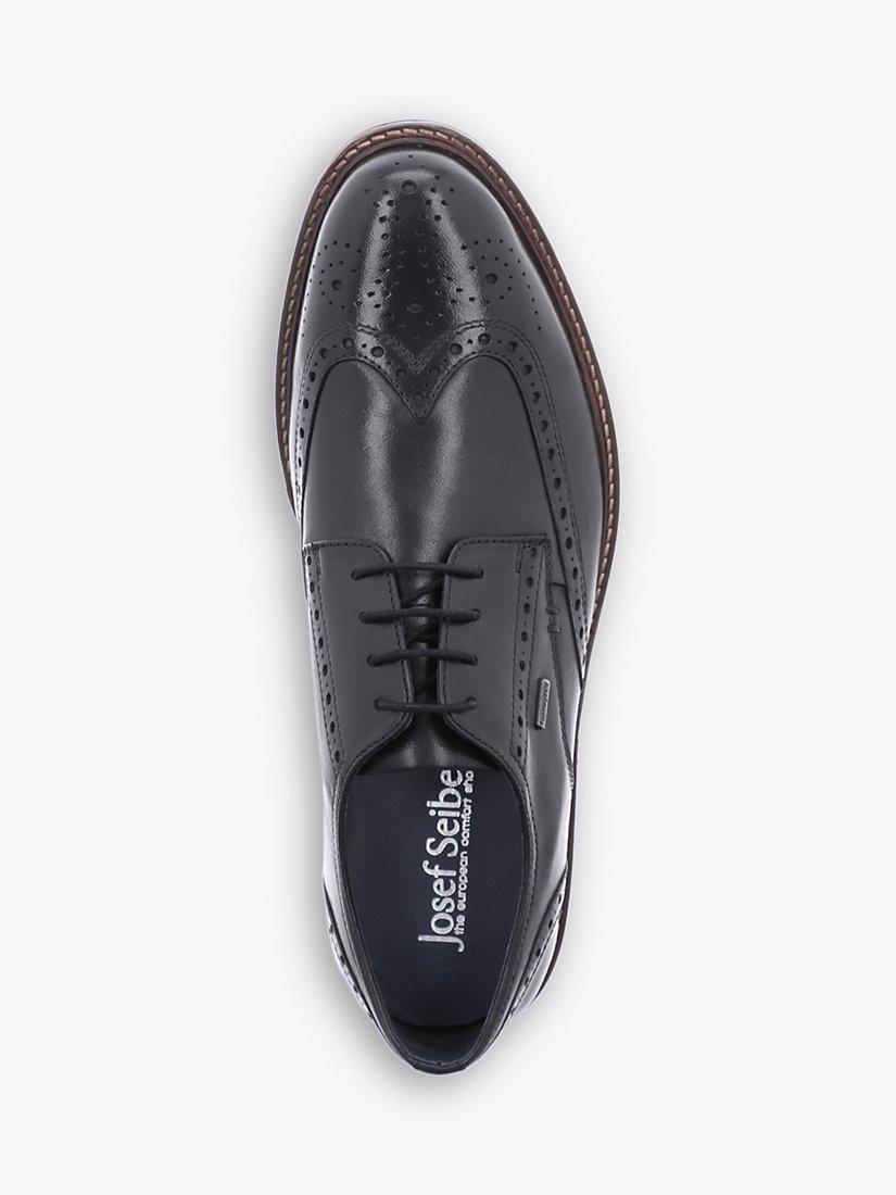 Product image 4 of 5, which shows Josef Seibel Jasper 53 Waterproof Leather Brogues, Black, 7
