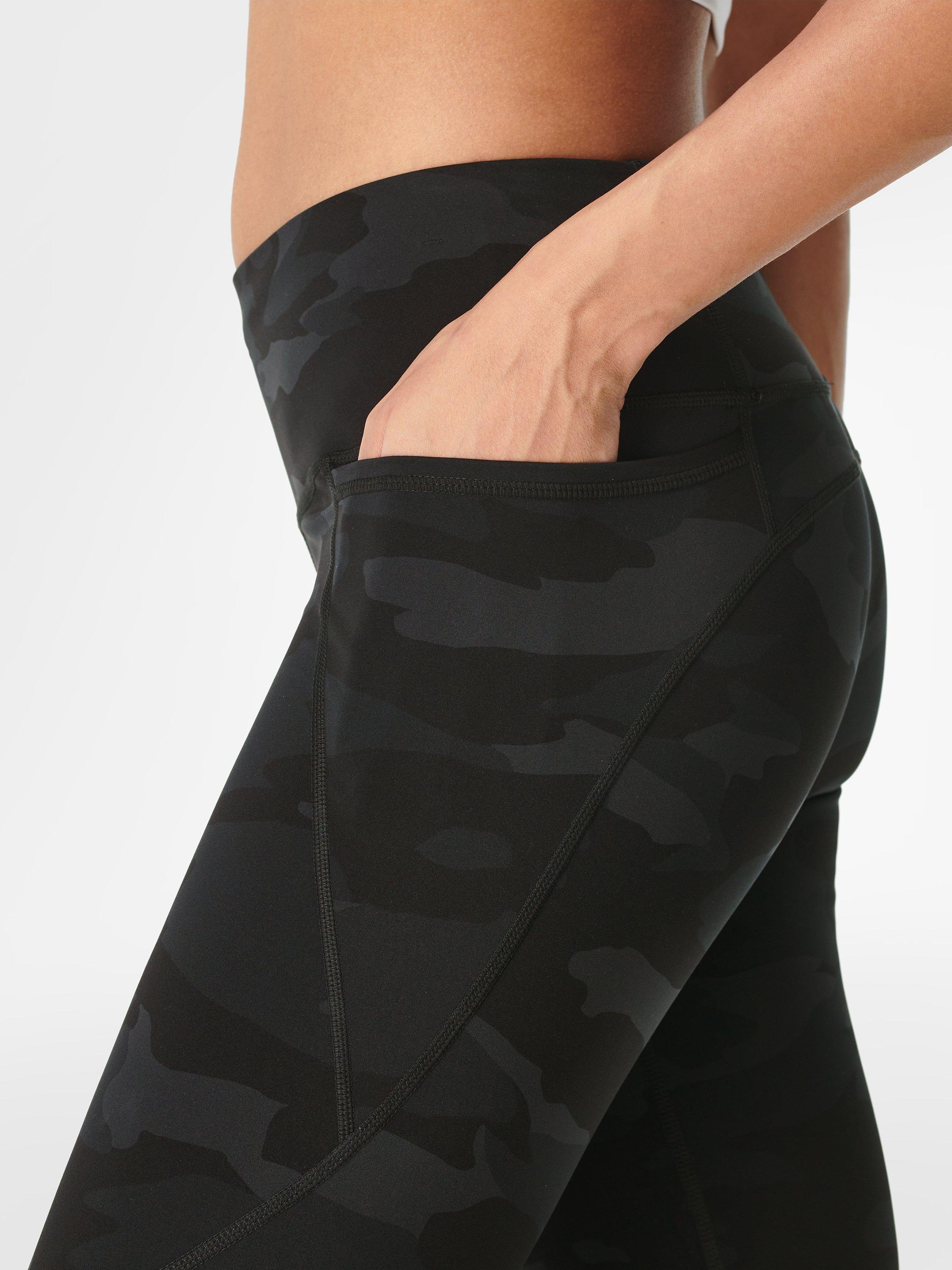 Product image 5 of 7, which shows Sweaty Betty Power Cropped Gym Leggings, Ultra Black, XXS