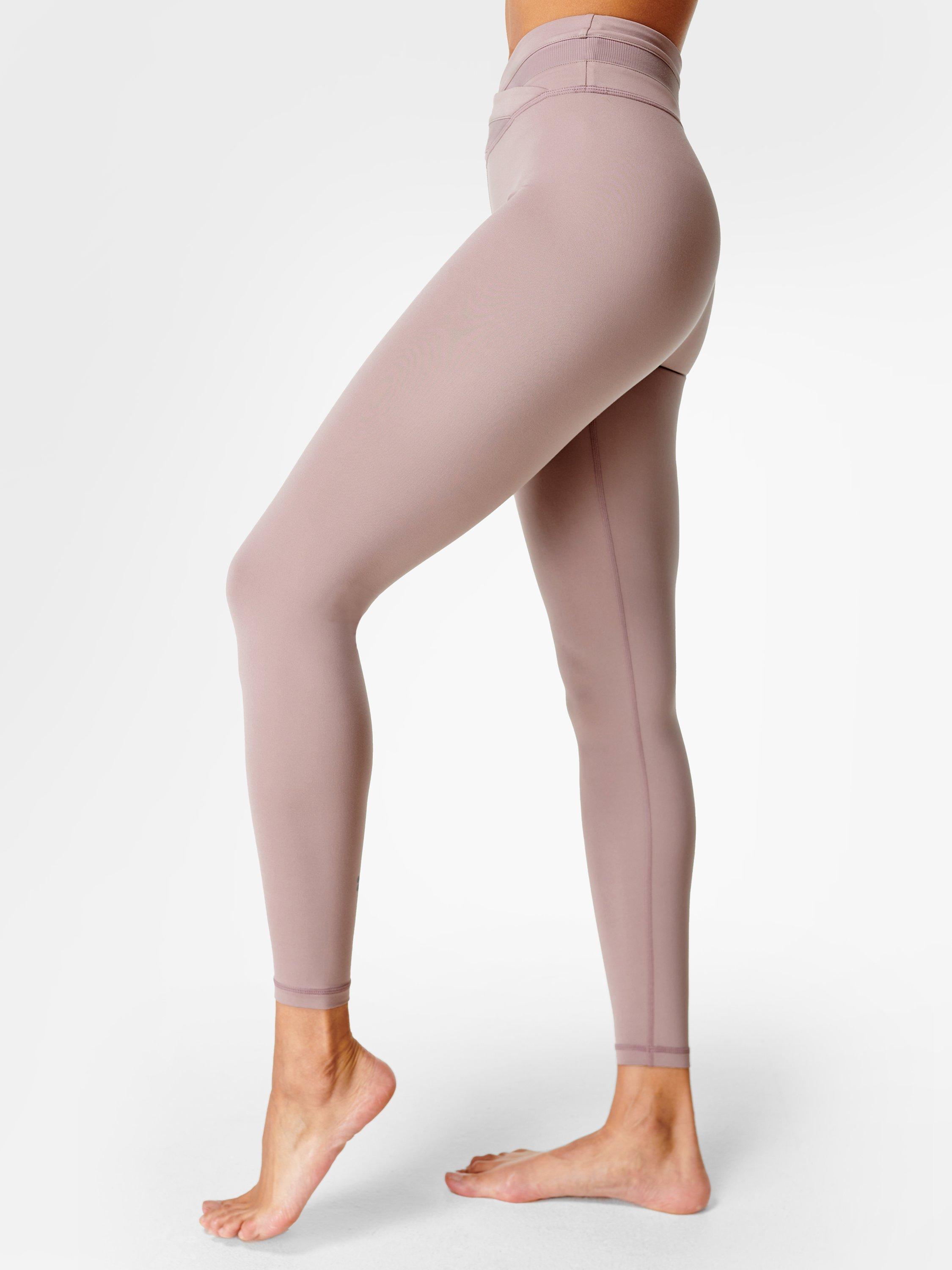Sweaty Betty All Day Wrap Waist Leggings, Dusk Pink