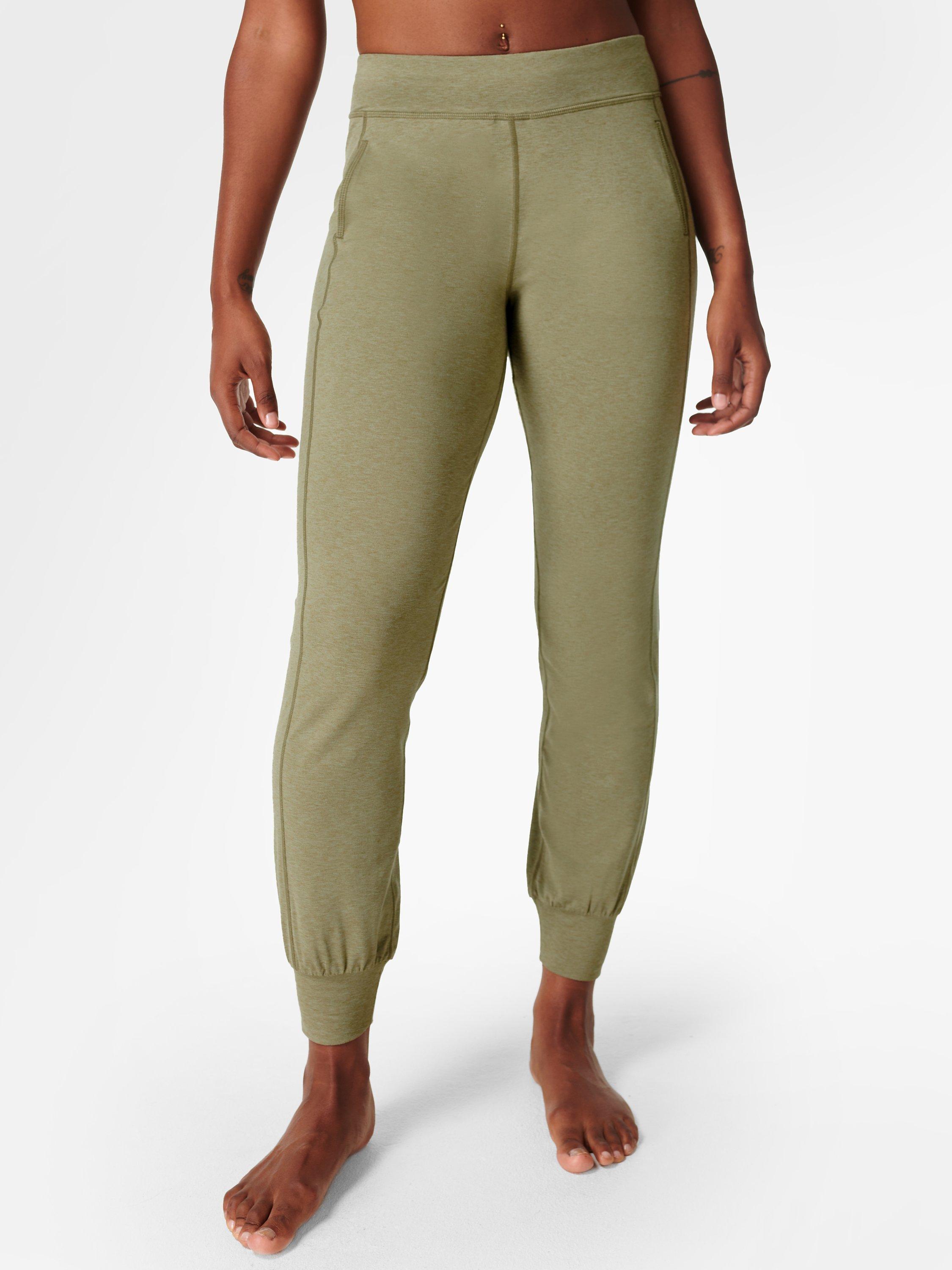 Sweaty Betty Gary 29" Yoga Trousers, Moss Green