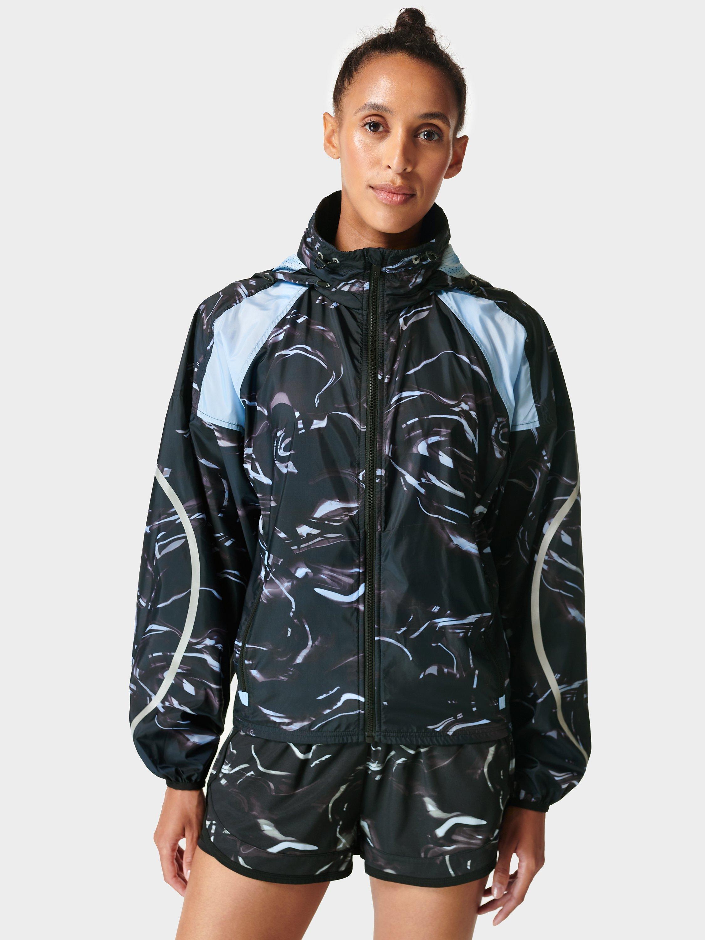 Sweaty Betty Pack Away Lightweight Jacket, Black Smokey