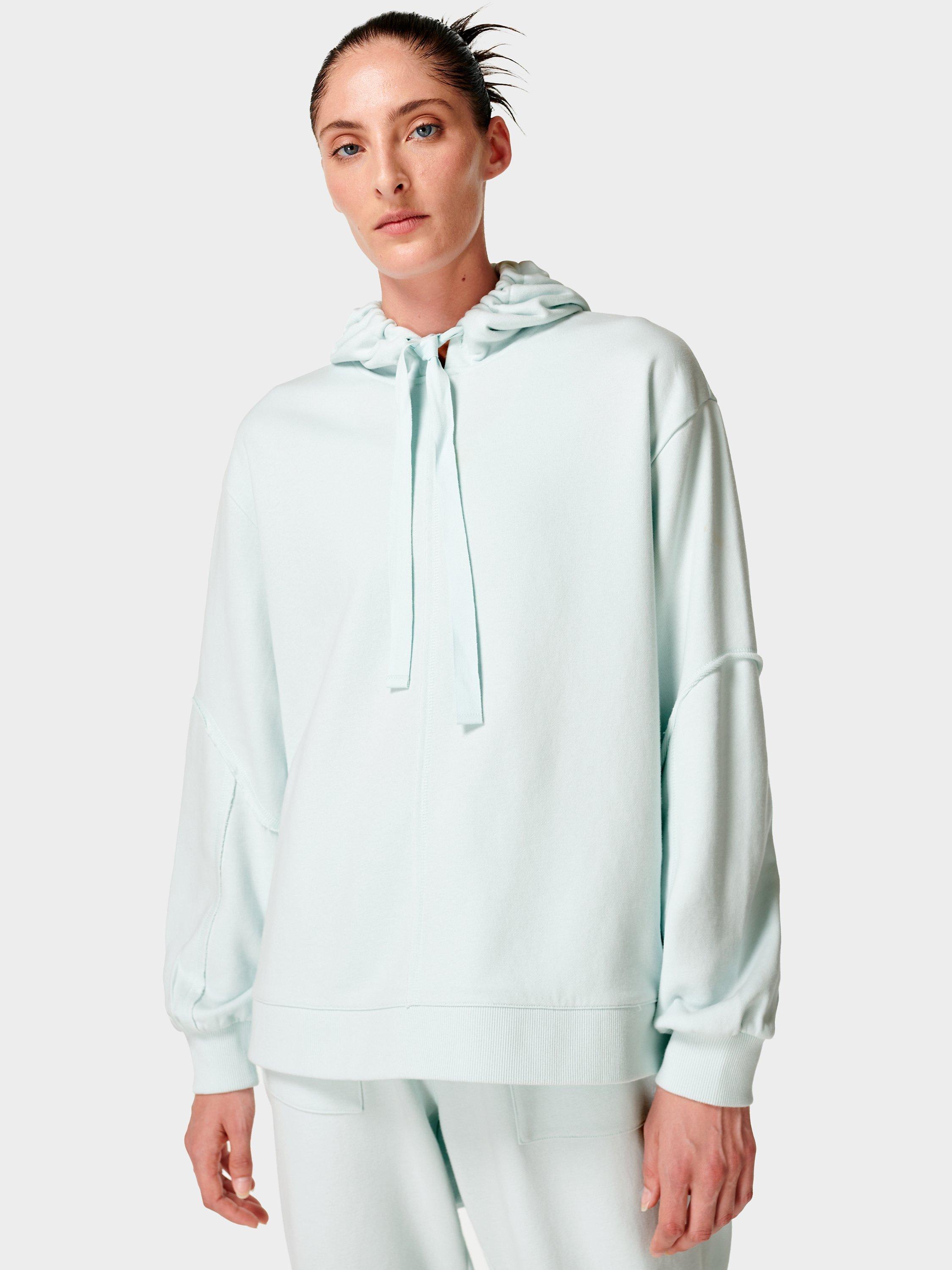 Sweaty Betty Revive Drop Shoulder Hoodie, Cloud Blue, M