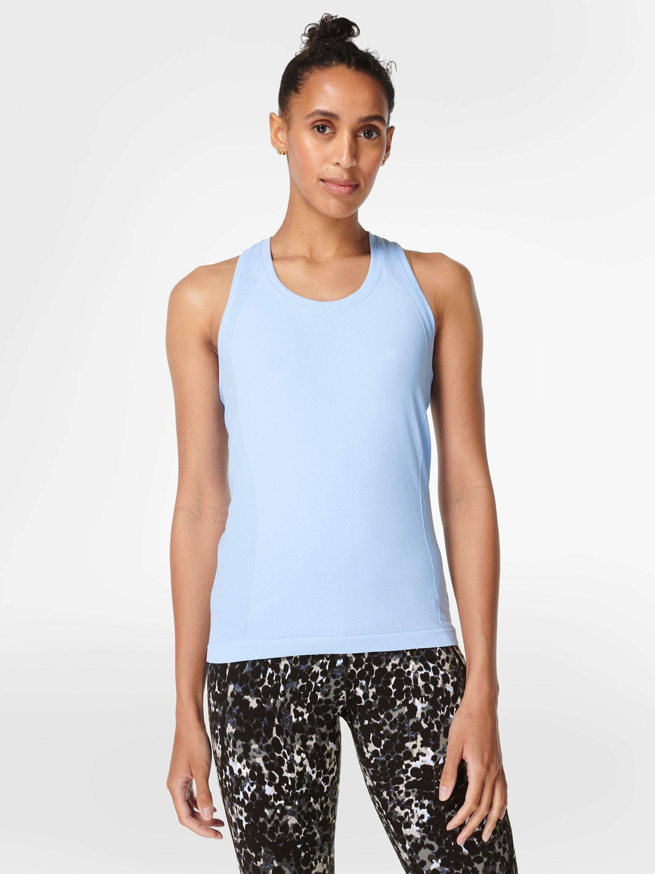Sweaty Betty Athlete Tank Top, Breeze Blue 