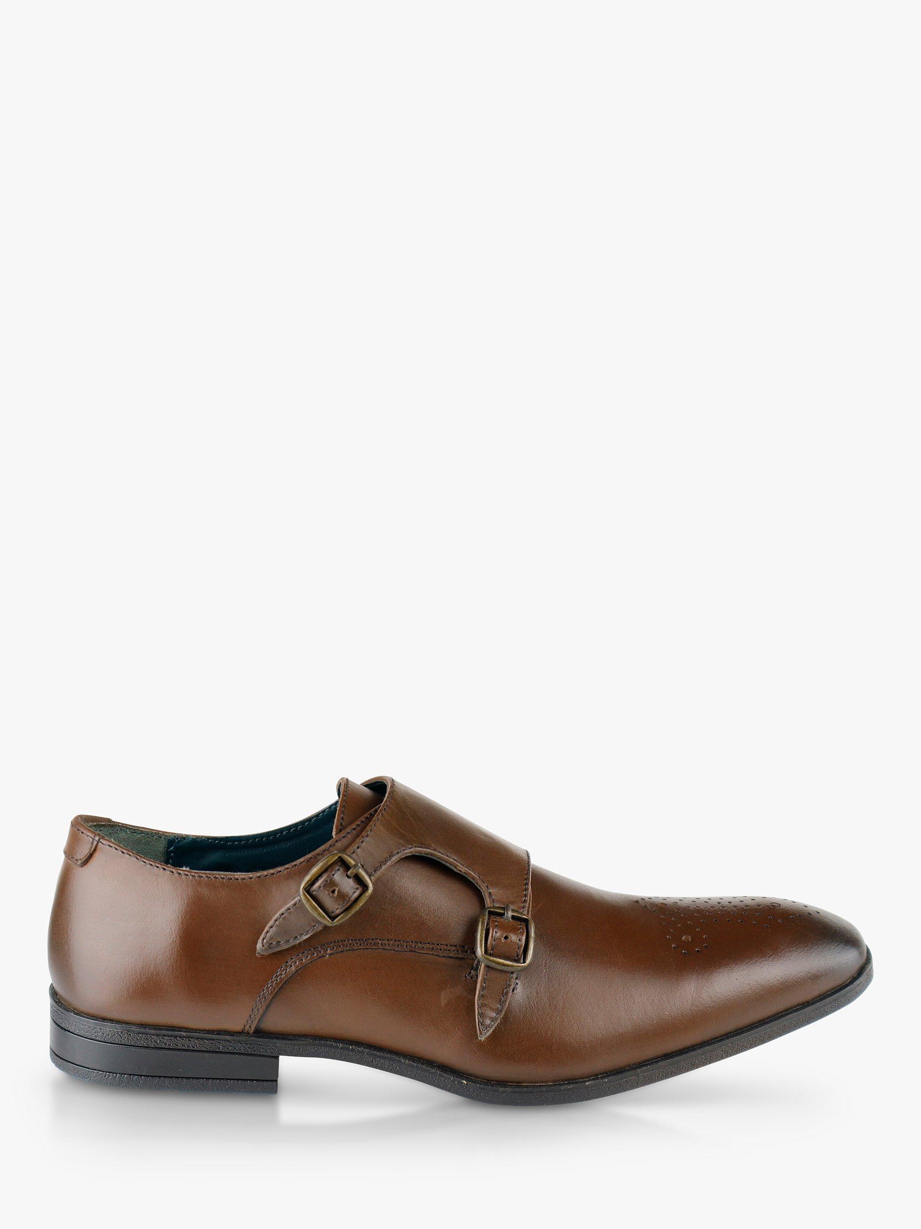 Silver Street London Kramer Monk Shoes, Brown 