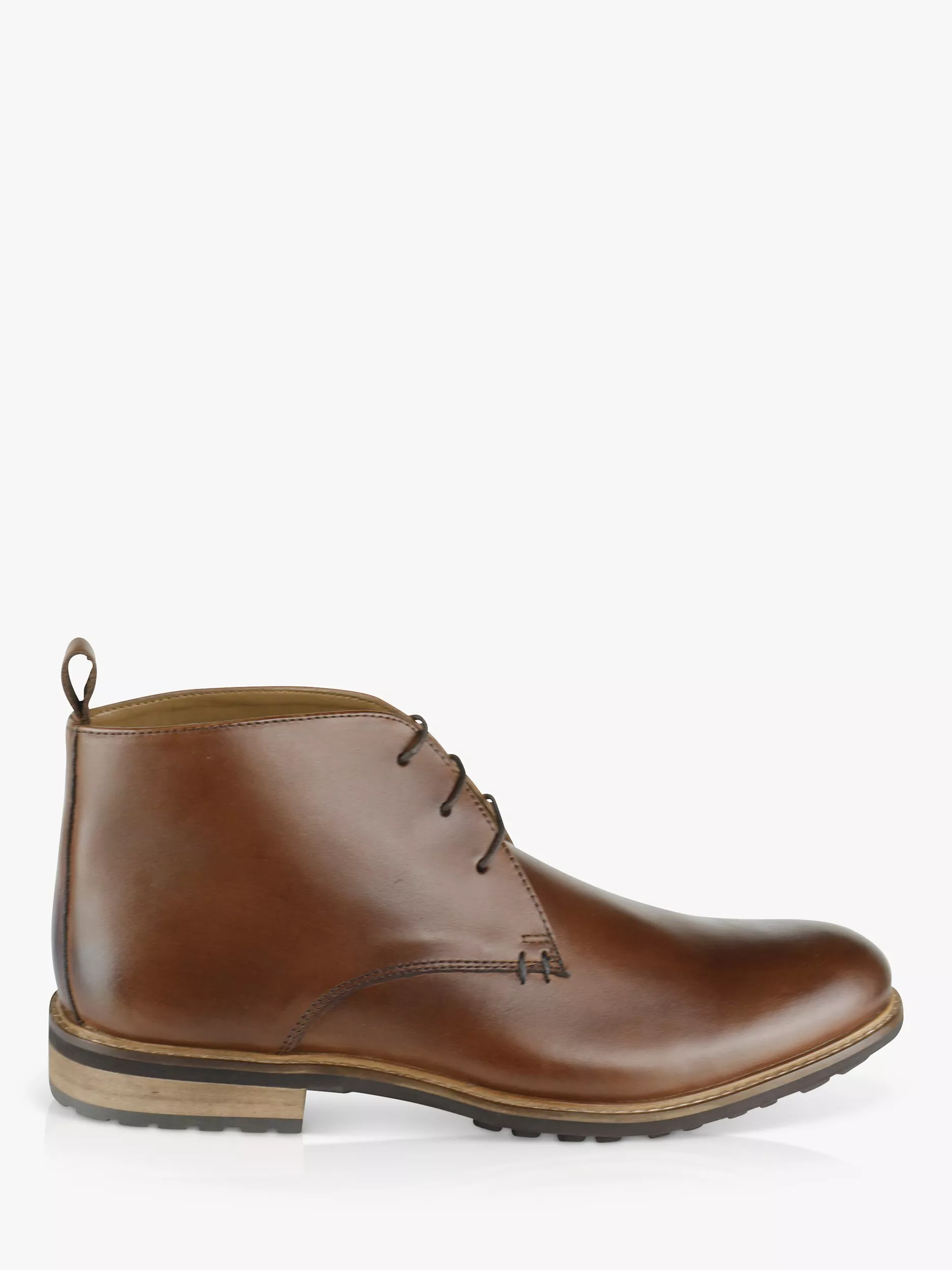 Silver Street London Ludgate Leather Chukka Boots Brown