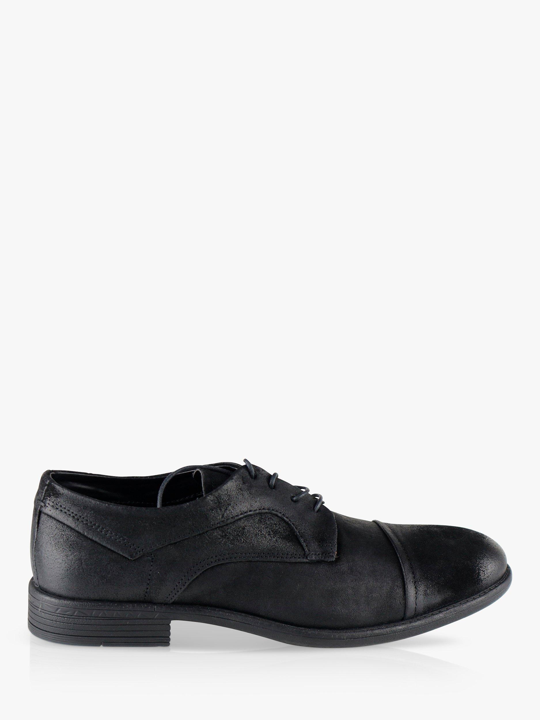 Silver Street London Baldrey Suede Derby Shoes, Black