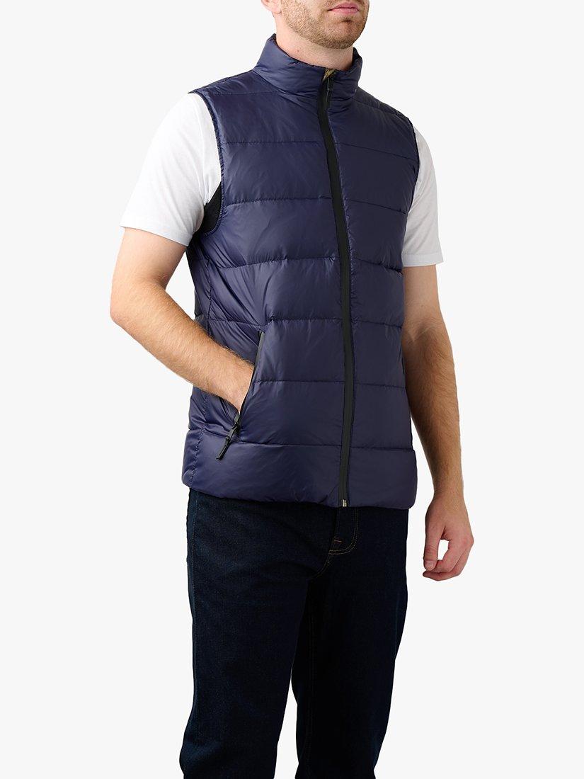 Product image 1 of 6, which shows Guards London Ufton Lightweight Packable Down Gilet, Navy, 36R