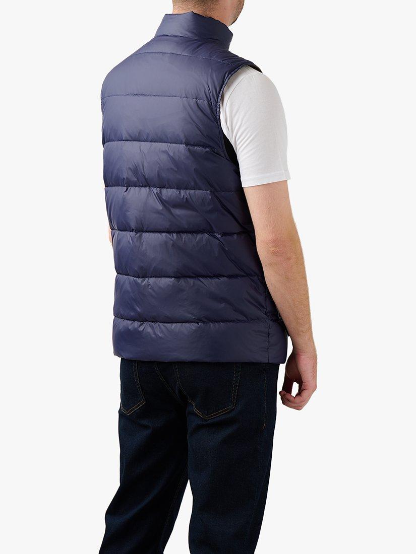 Product image 2 of 6, which shows Guards London Ufton Lightweight Packable Down Gilet, Navy, 36R