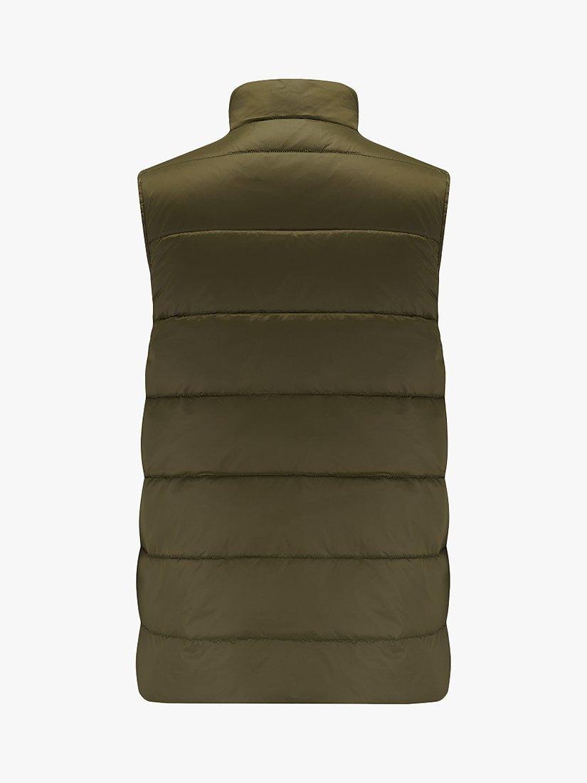 Product image 4 of 6, which shows Guards London Ufton Lightweight Packable Down Gilet, Olive, 36R