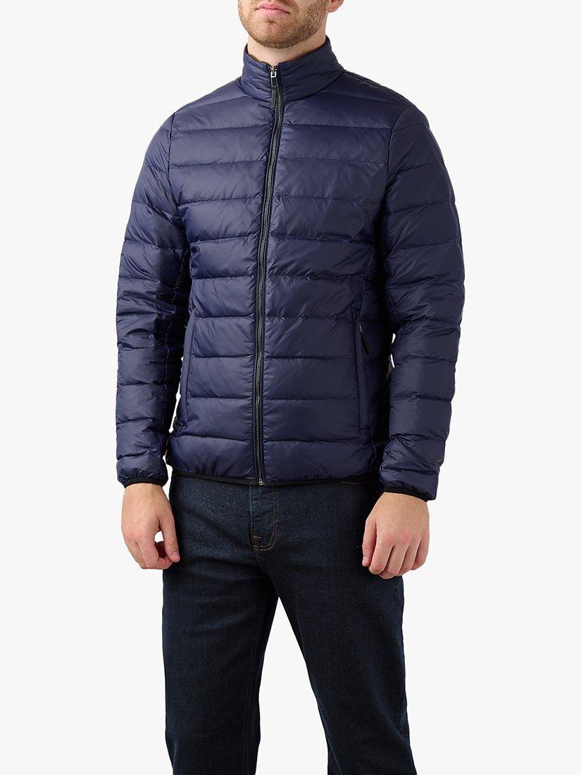 Product image 1 of 3, which shows Guards London Evering Lightweight Packable Down Jacket, Navy, 36R