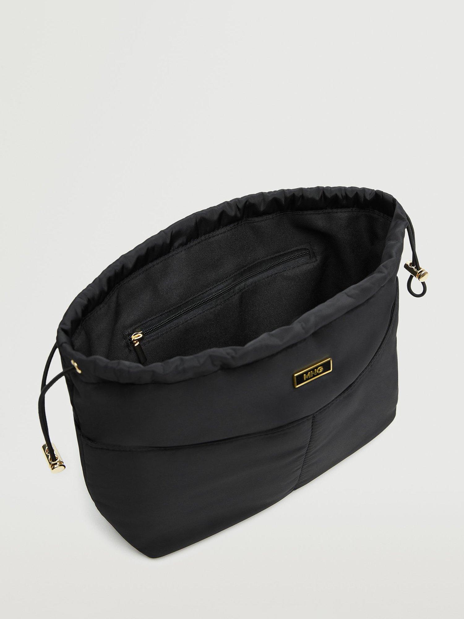 Mango Logo Cosmetic Bag, Black