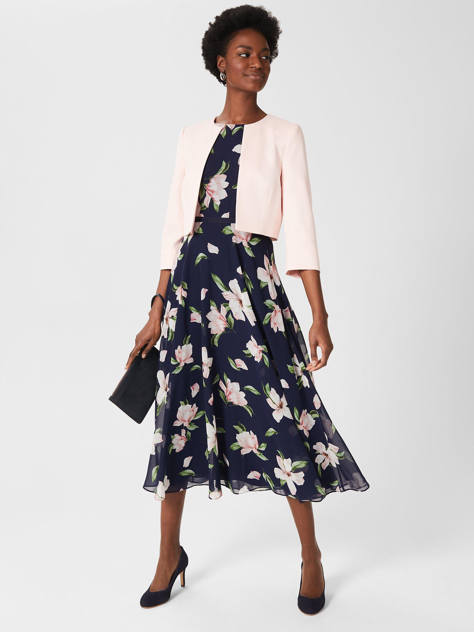 Product image 1 of 6, which shows Hobbs Arizona Tailored Jacket, Pale Pink, 6