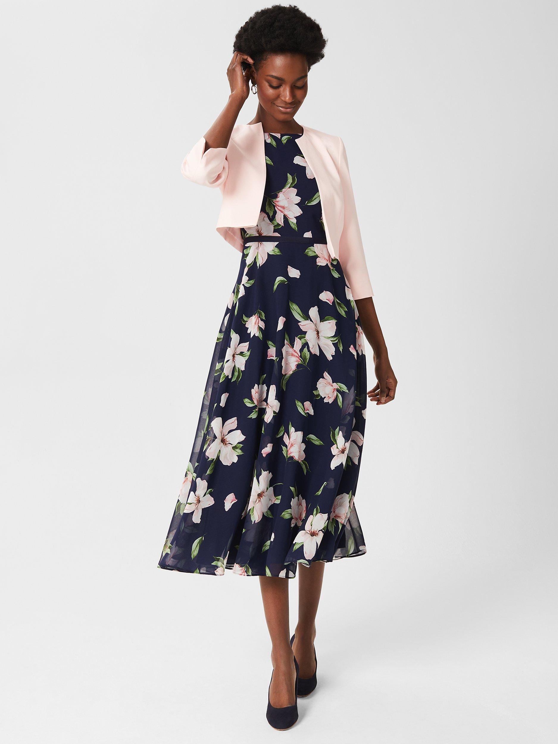 Product image 5 of 6, which shows Hobbs Arizona Tailored Jacket, Pale Pink, 6