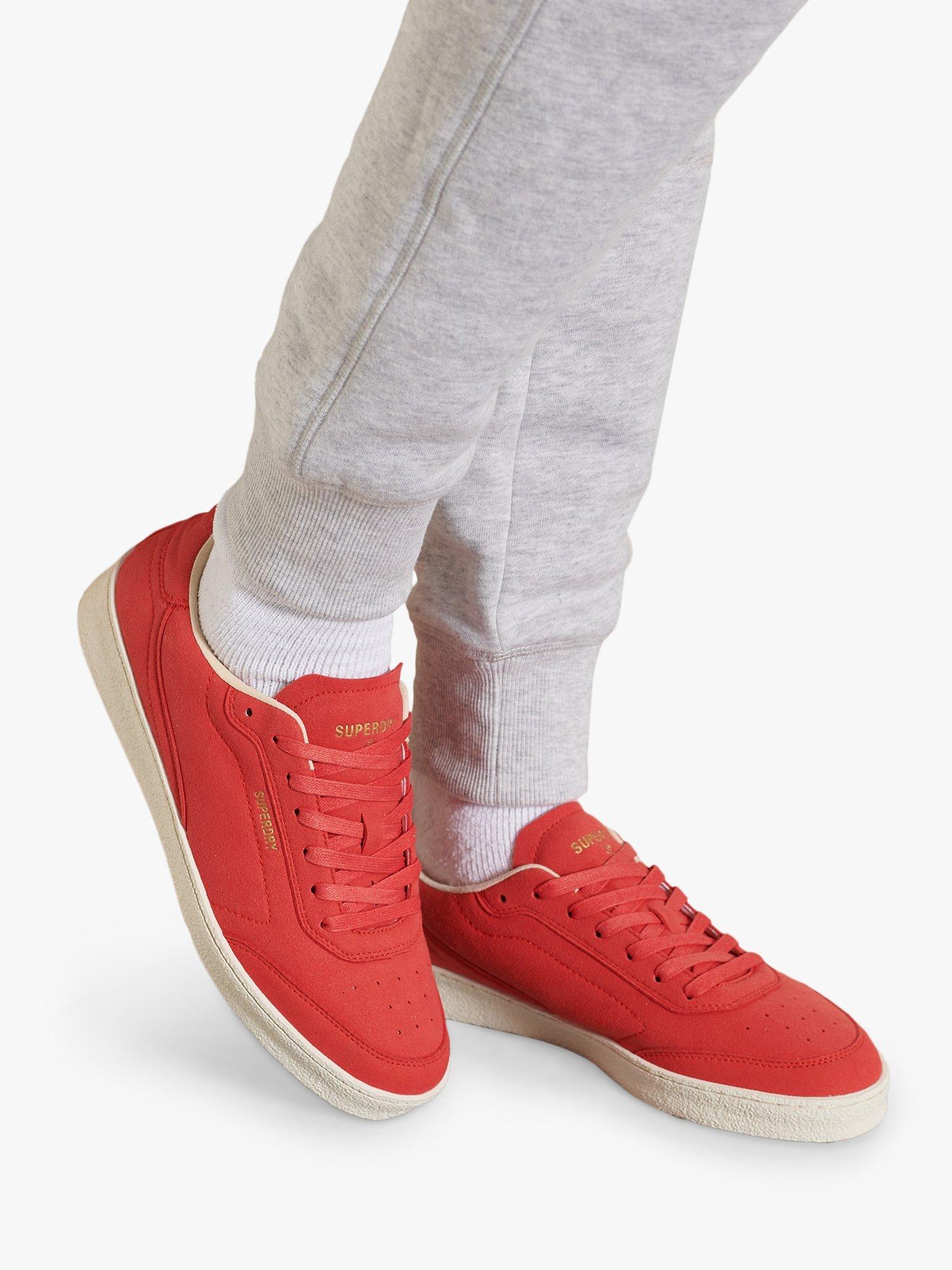 Superdry Vegan Retro Sleek Trainers, Americana Red