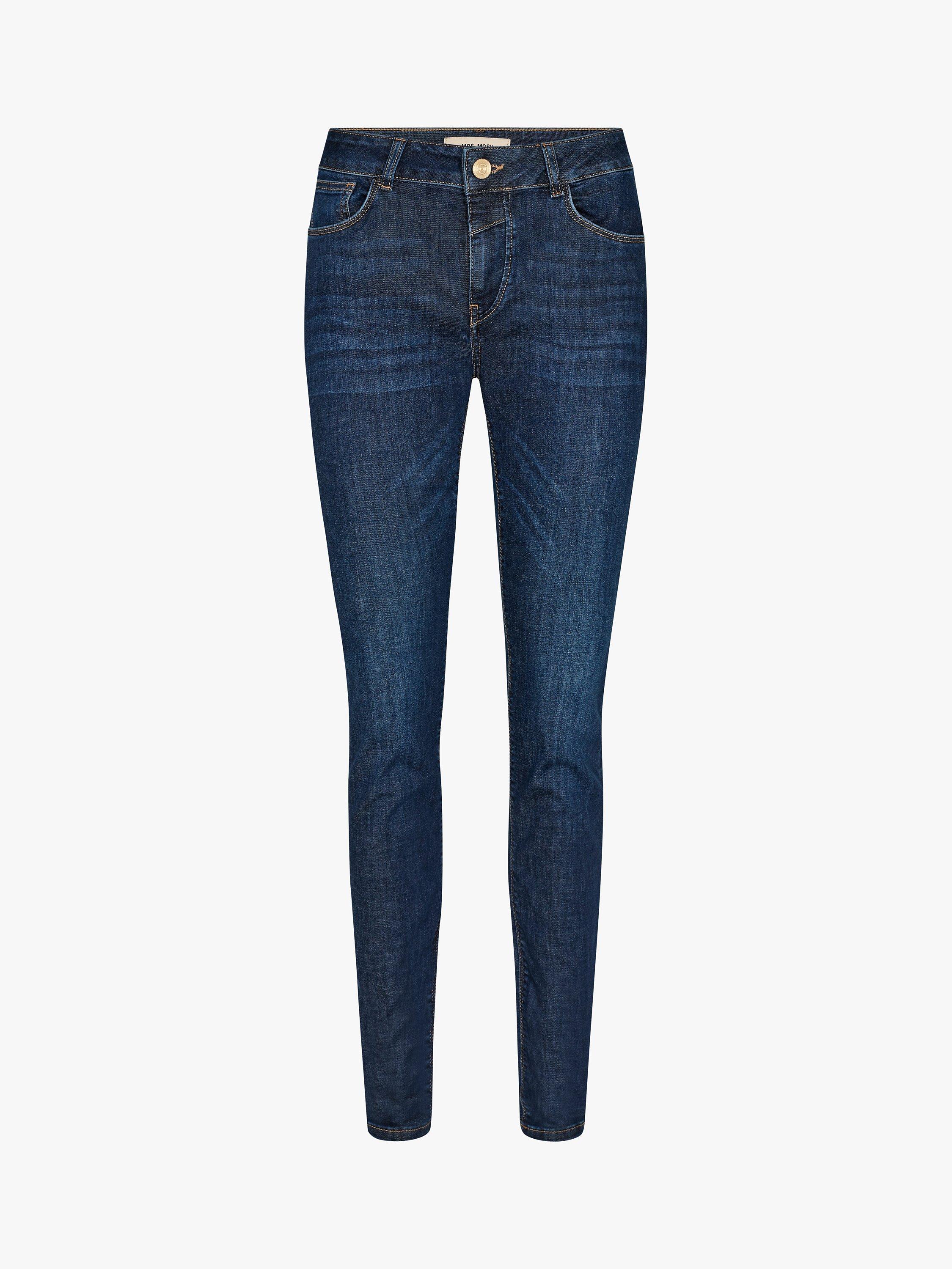MOS MOSH Naomi Tailored Fit Jeans, Blue Denim, 25R