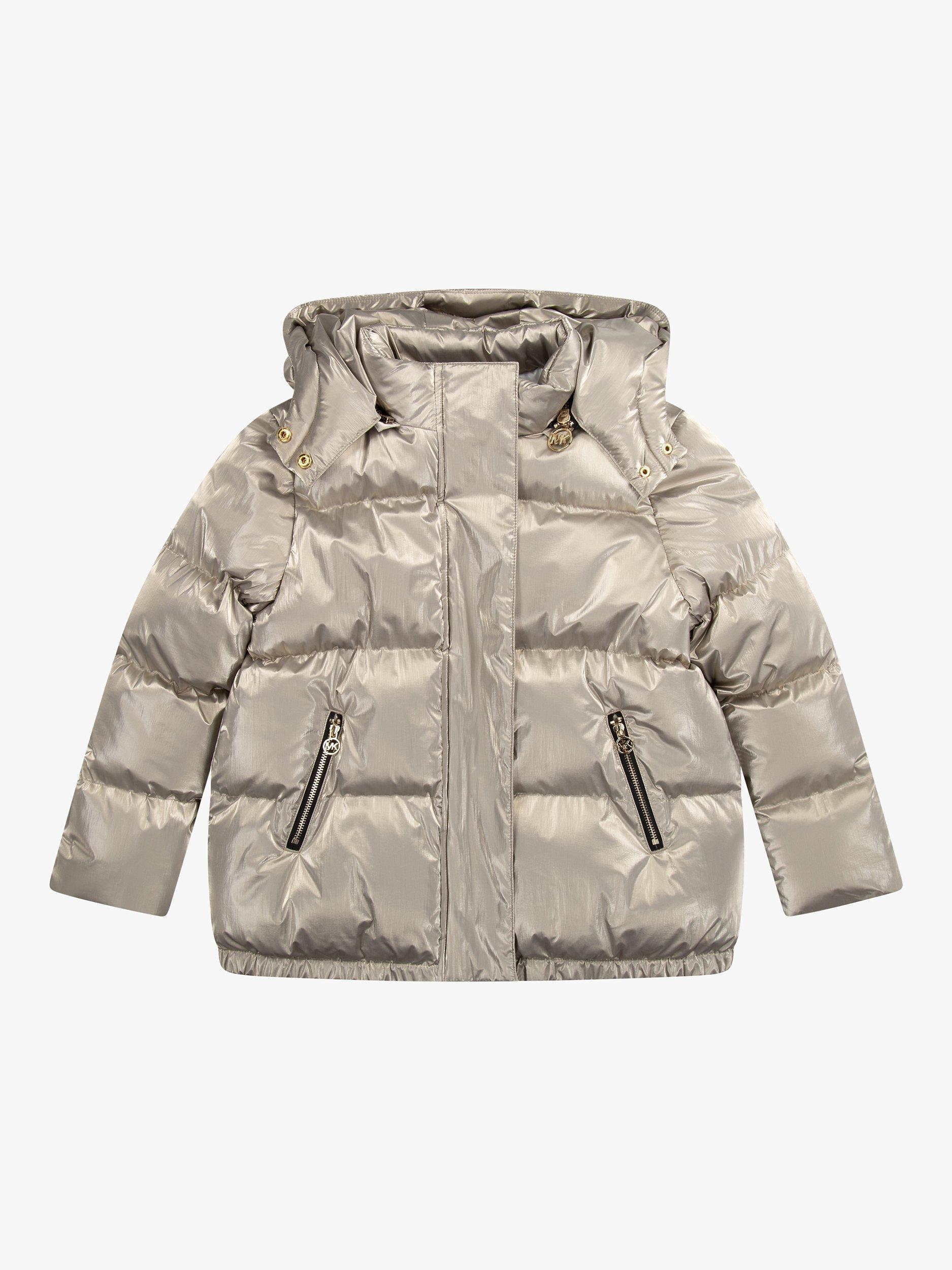 Michael Kors Kids' Metallic Quilted Jacket, Gold