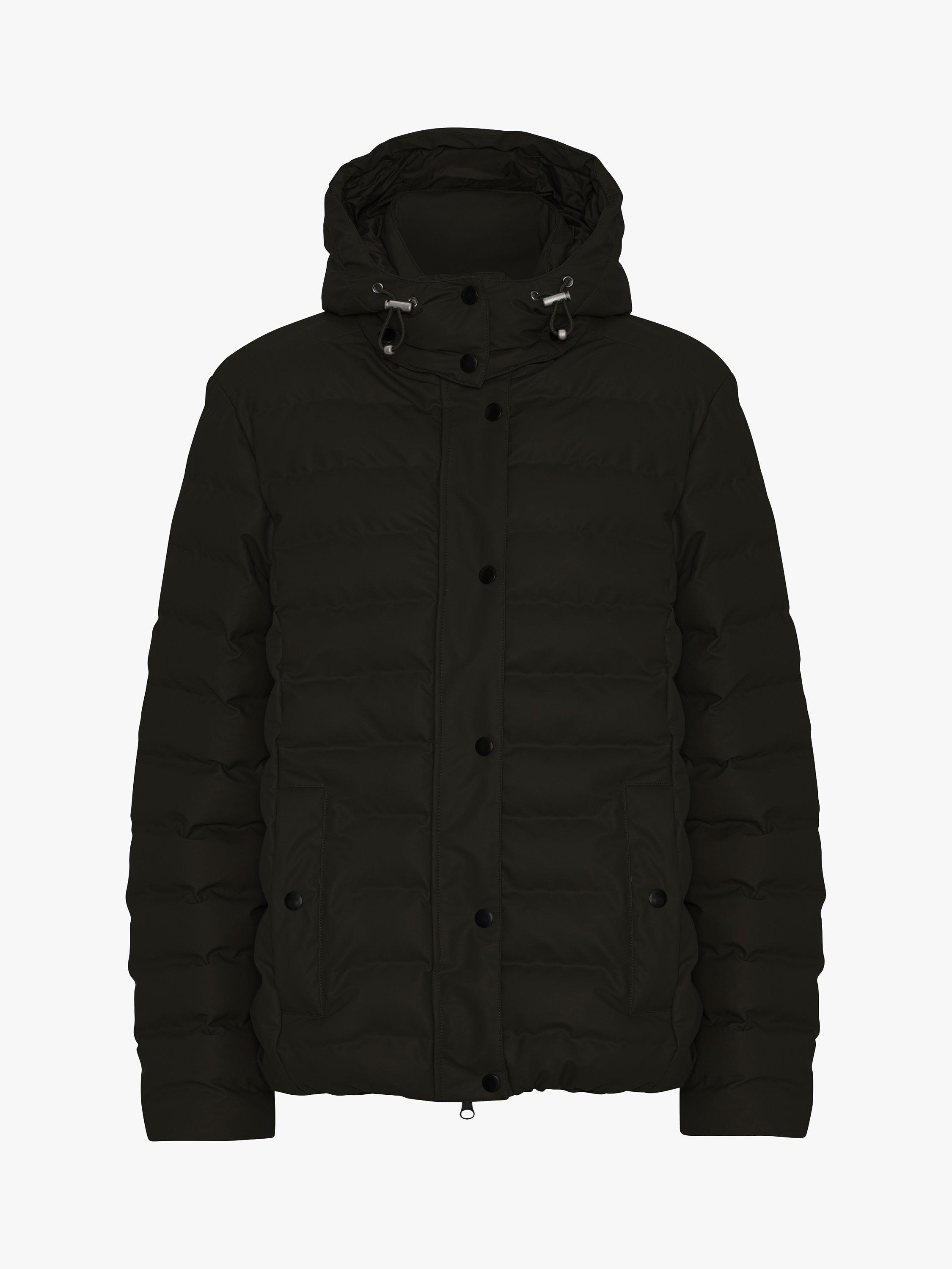 Ilse Jacobsen Hornbæk Plain Waterproof Quilted Coat, Black