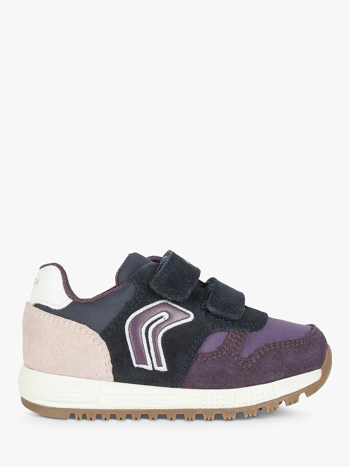Geox Kids' Alben Pre-Walker Trainers, Dark Violet/Navy