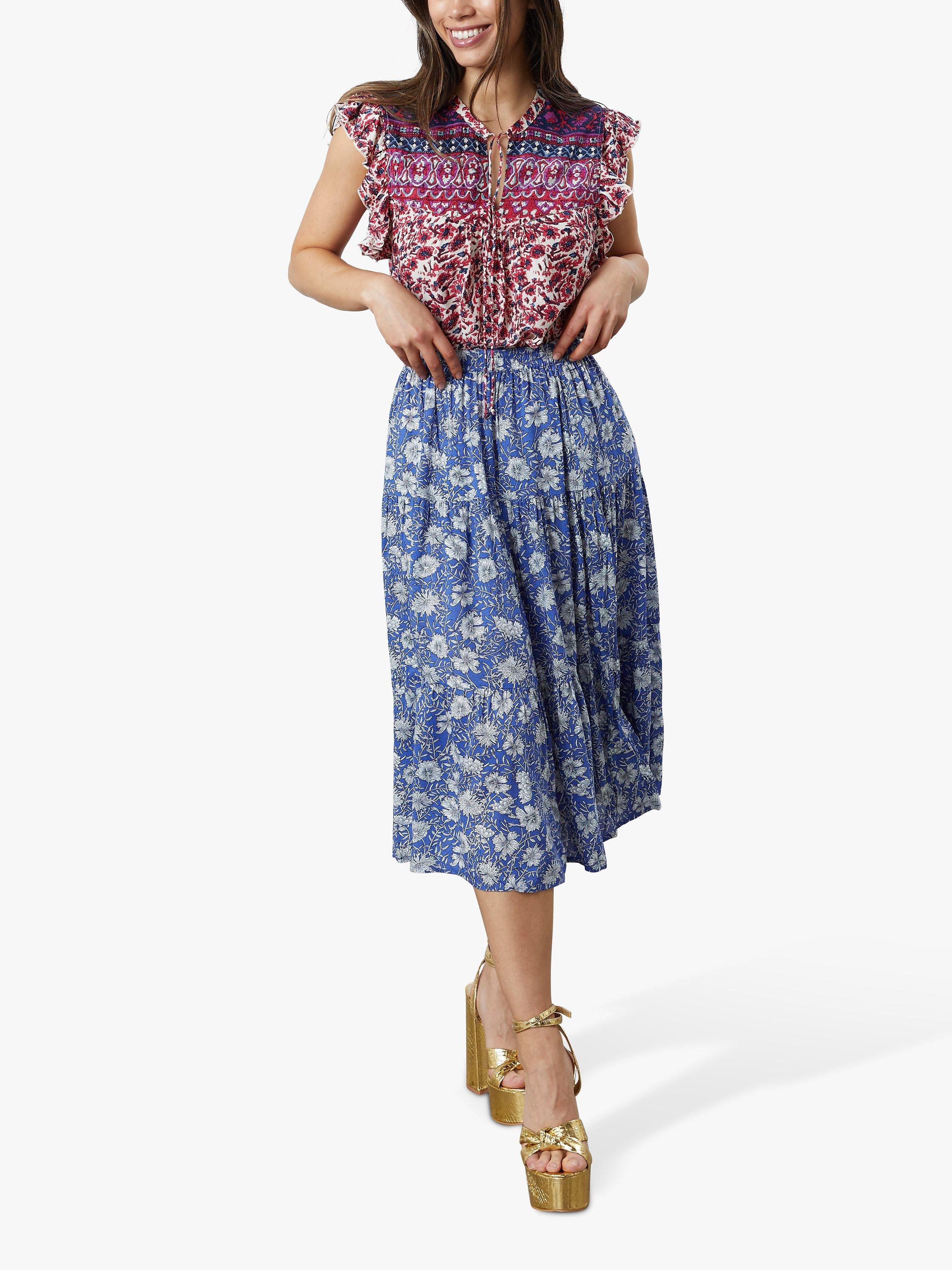 Lollys Laundry Bawer Frill Top, Multi