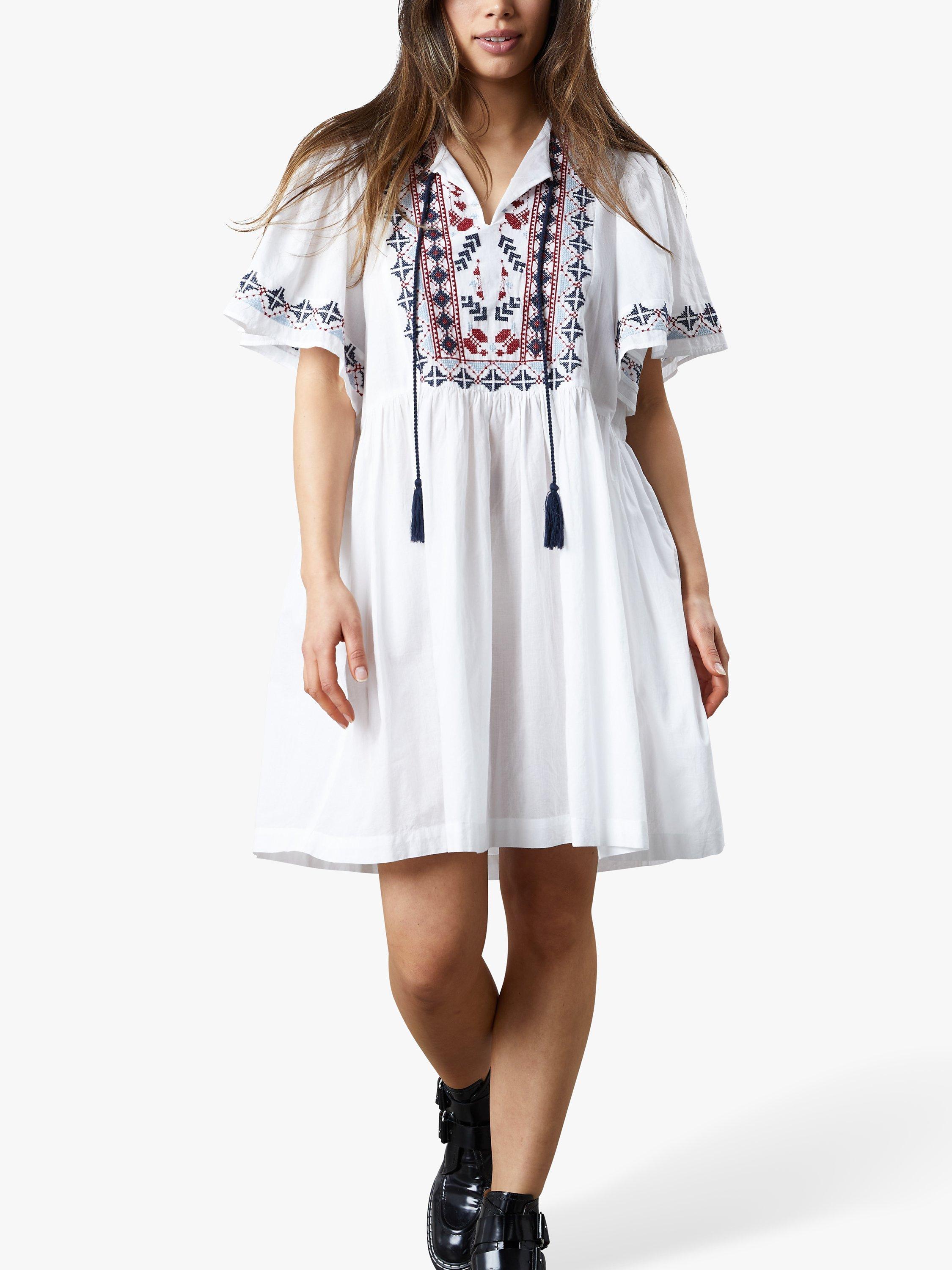 Lollys Laundry Landona Embroidered Dress, Creme