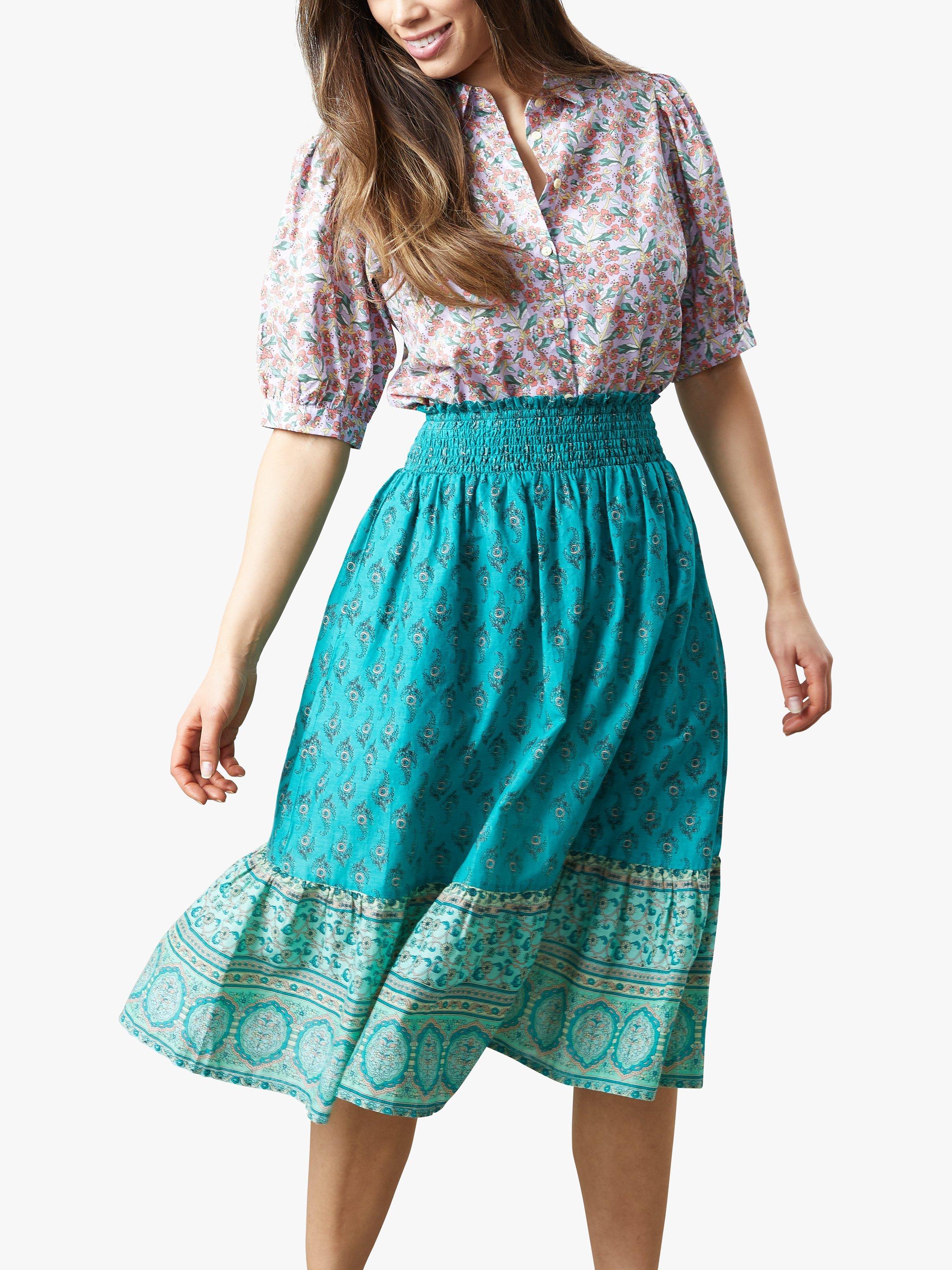 Lollys Laundry Zoe Short Sleeve Shirt, Flower Print