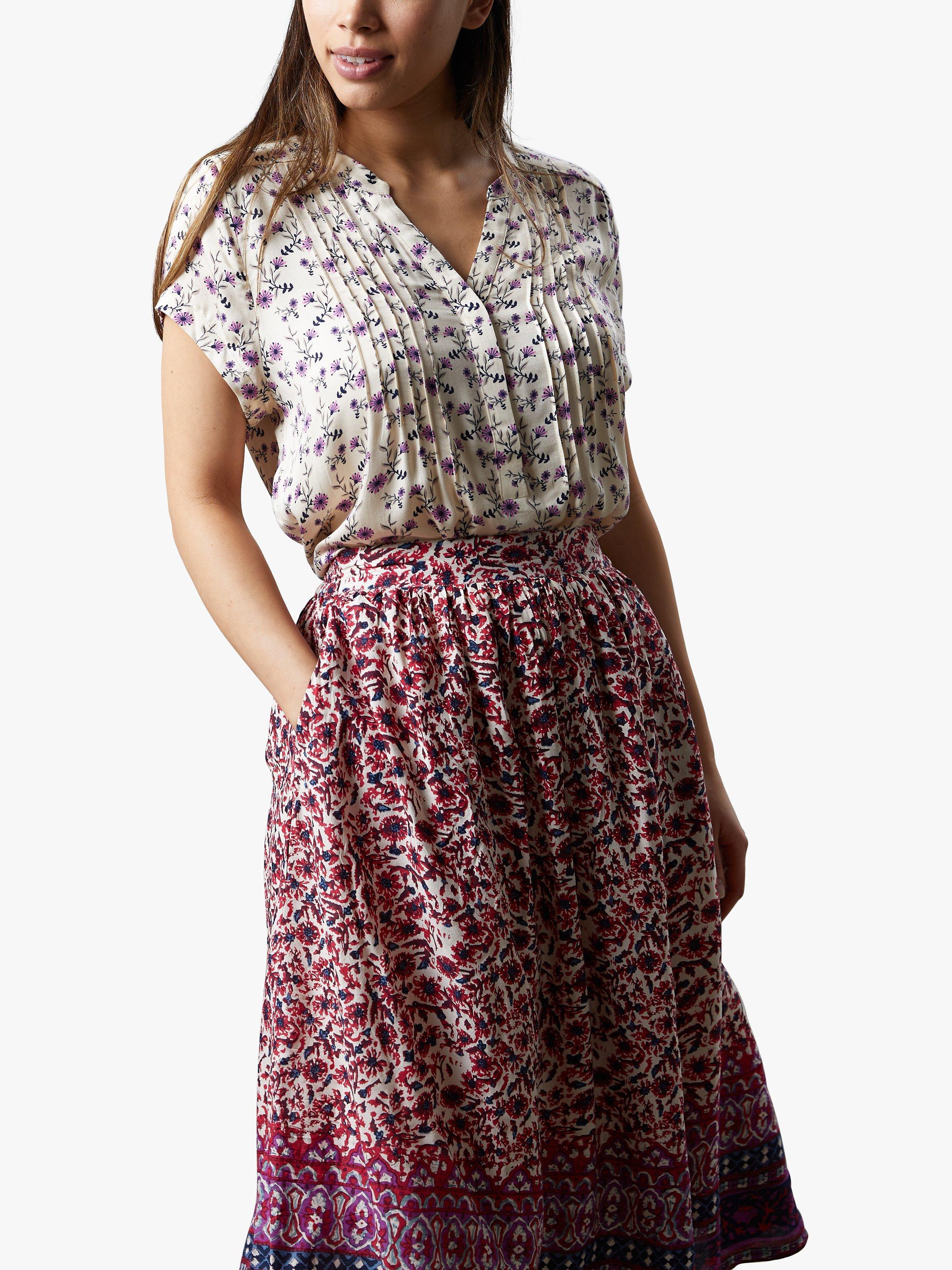 Lollys Laundry Heather Floral Blouse, Cream/Multi