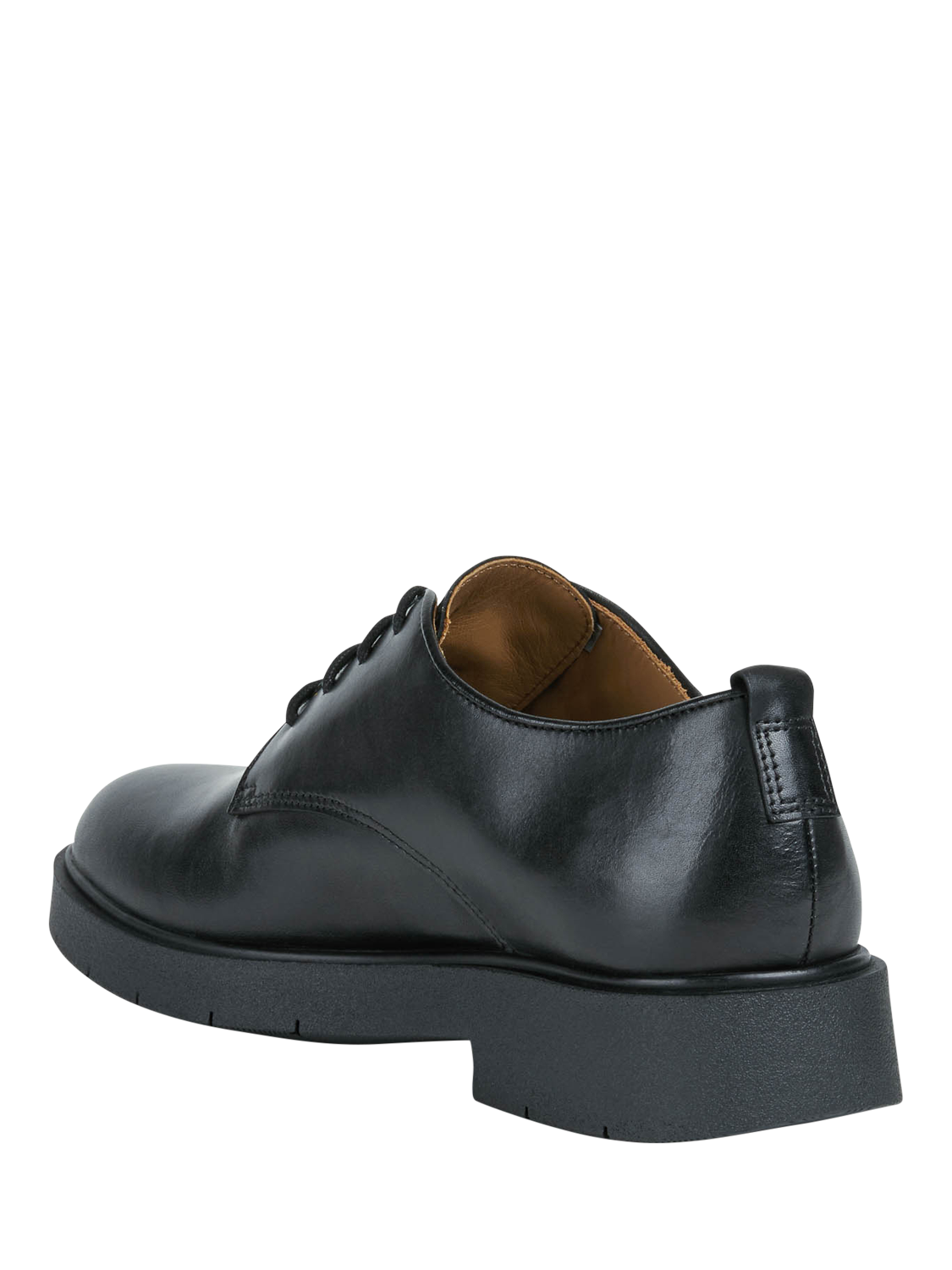 Product image 3 of 6, which shows Geox D Spherica EC1 Leather Derby Shoes, Black, 4