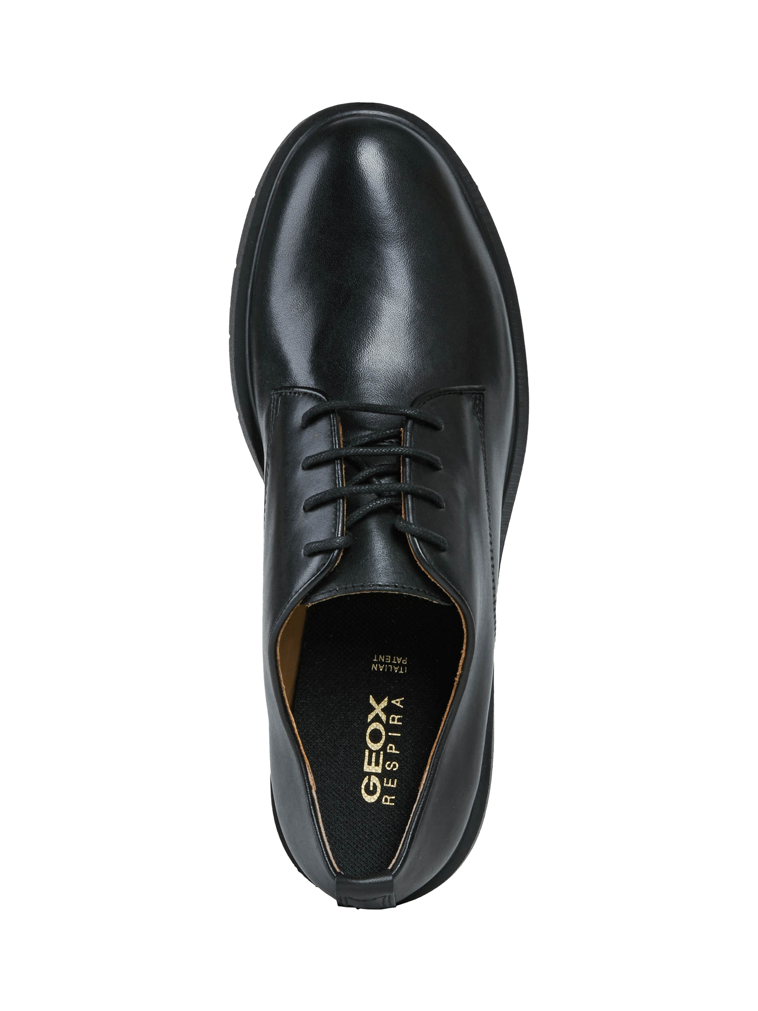 Product image 5 of 6, which shows Geox D Spherica EC1 Leather Derby Shoes, Black, 4