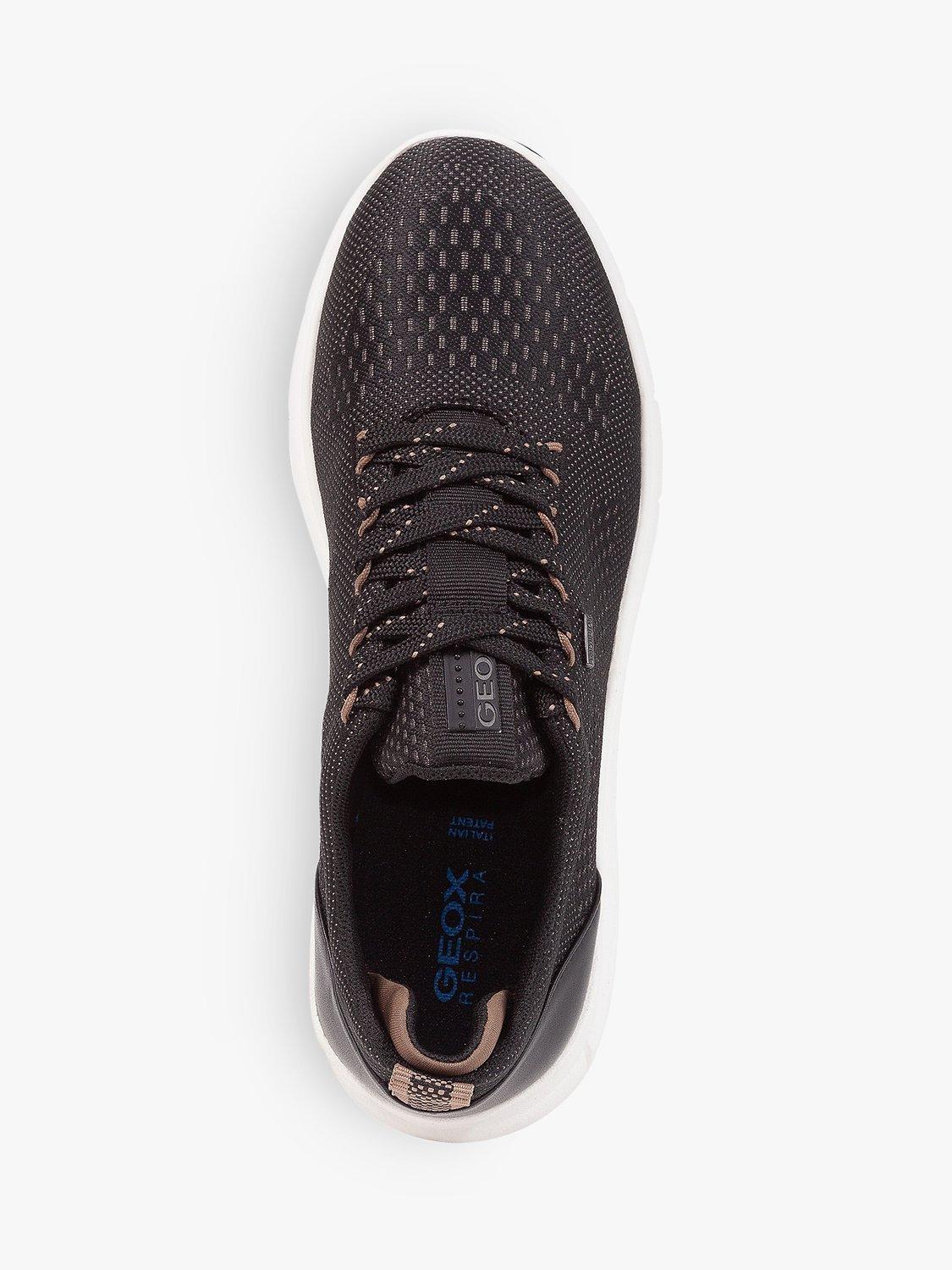 Product image 5 of 6, which shows Geox D Spherica 4x4 Lace Up Trainers, Black, 8