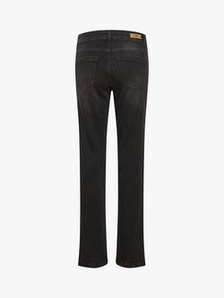 Saint Tropez Molly Straight Leg Jeans - view 2, Dark Grey Denim
