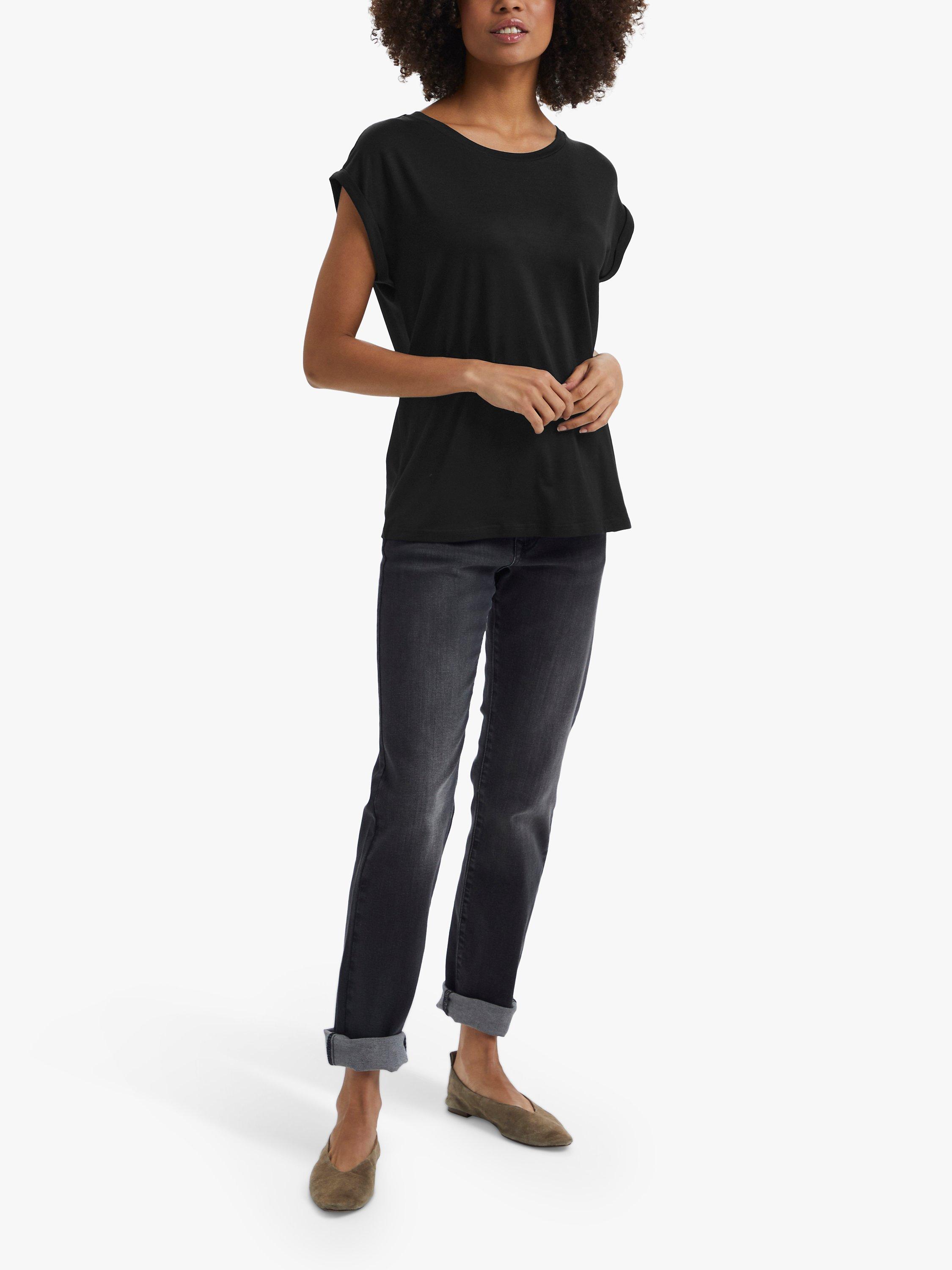 Saint Tropez Adelia T-Shirt, Black, XS
