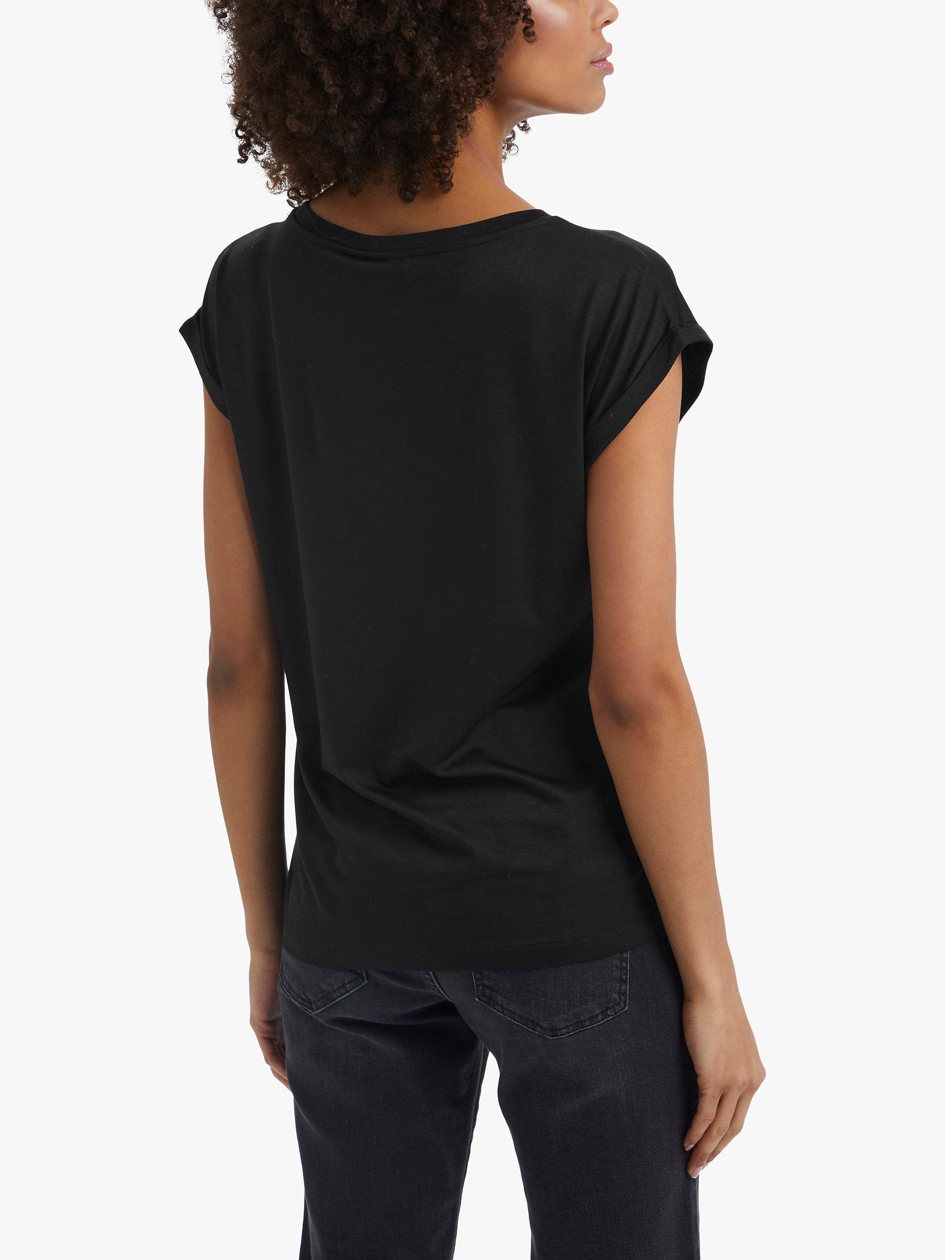 Saint Tropez Adelia T-Shirt, Black, XS