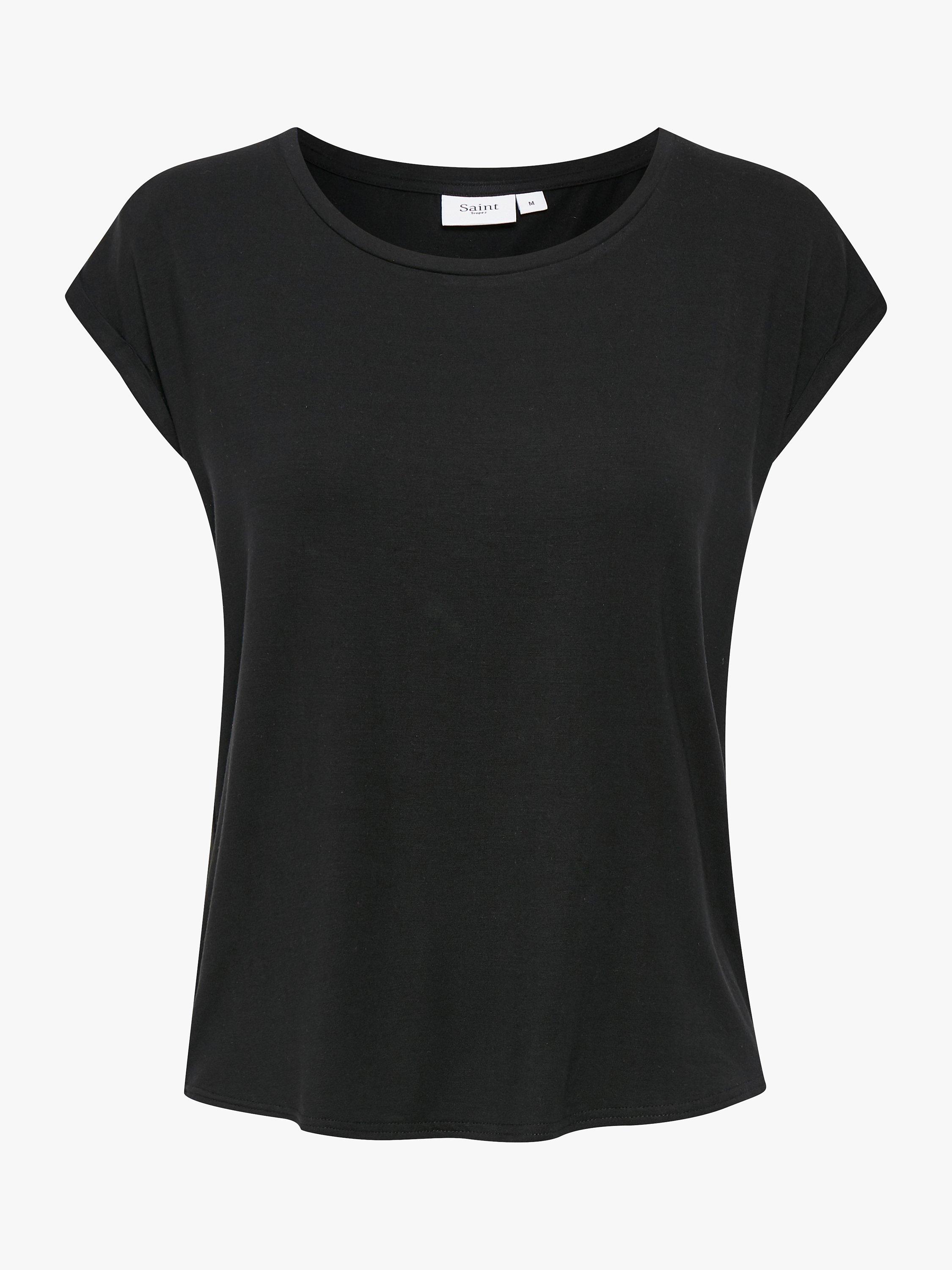 Saint Tropez Adelia T-Shirt, Black, XS