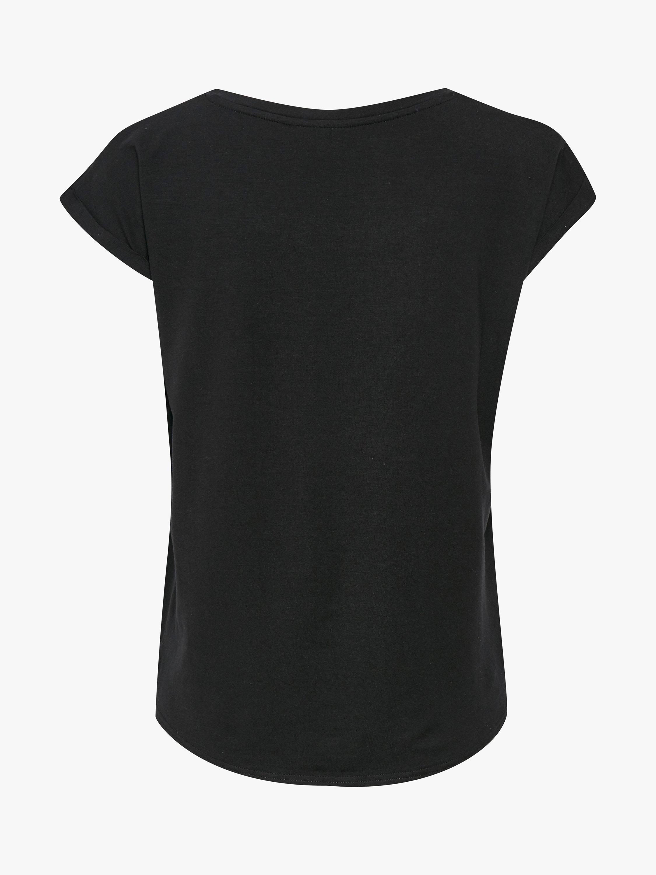 Saint Tropez Adelia T-Shirt, Black, XS