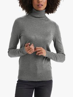 Saint Tropez Mila Roll Neck Jumper, Mist Grey Melange